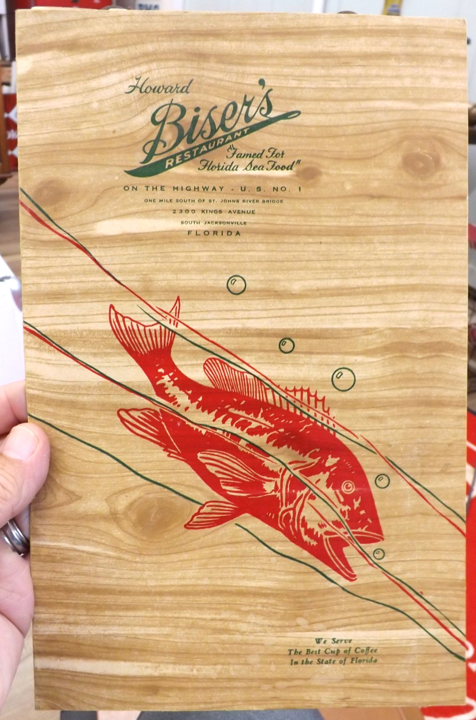 VINTAGE RARE 1946 HOWARD BISERS SEAFOOD RESTAURANT MENU JACKSONVILLE FLORIDA VINTAGE RARE 1946 HOWARD BISERS SEAFOOD RESTAURANT MENU JACKSONVILLE FLORIDA