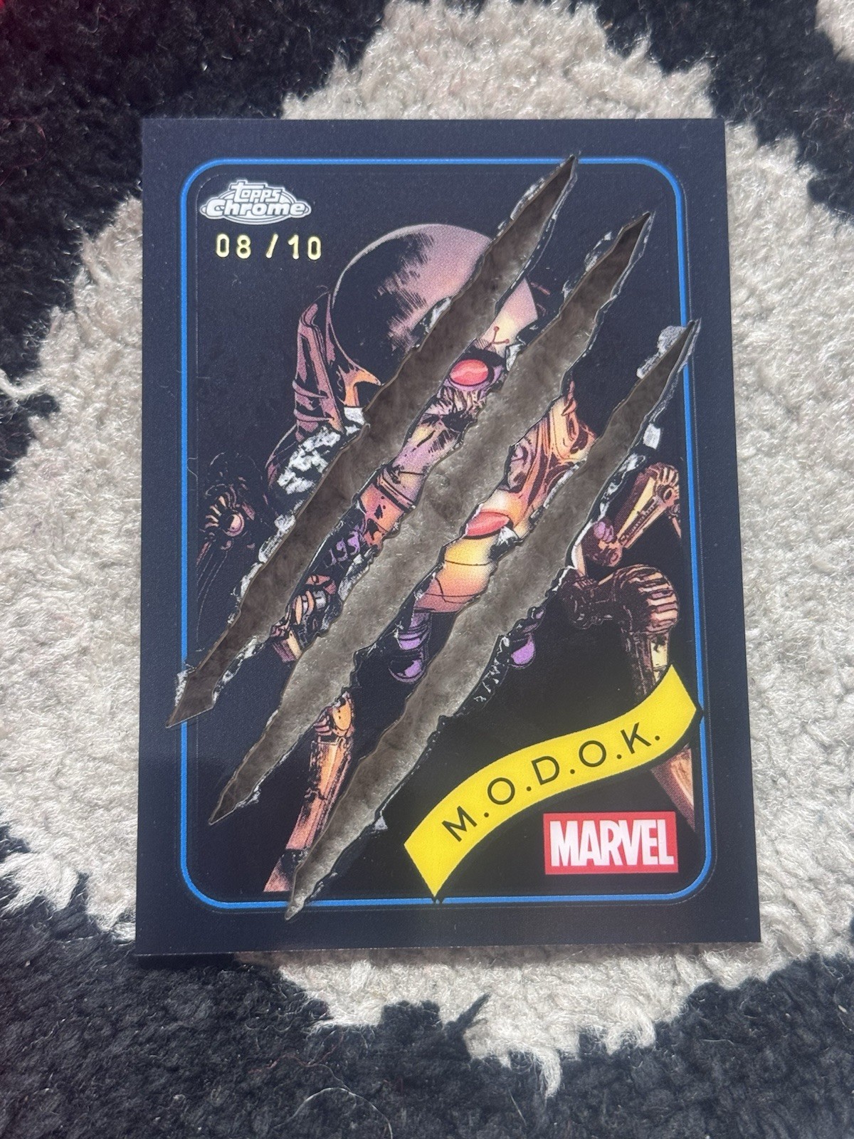 2025 Topps Chrome Marvel M.O.D.O.K. Clawed Black Refractor /10 #117 2025 Topps Chrome Marvel M.O.D.O.K. Clawed Black Refractor /10 #117