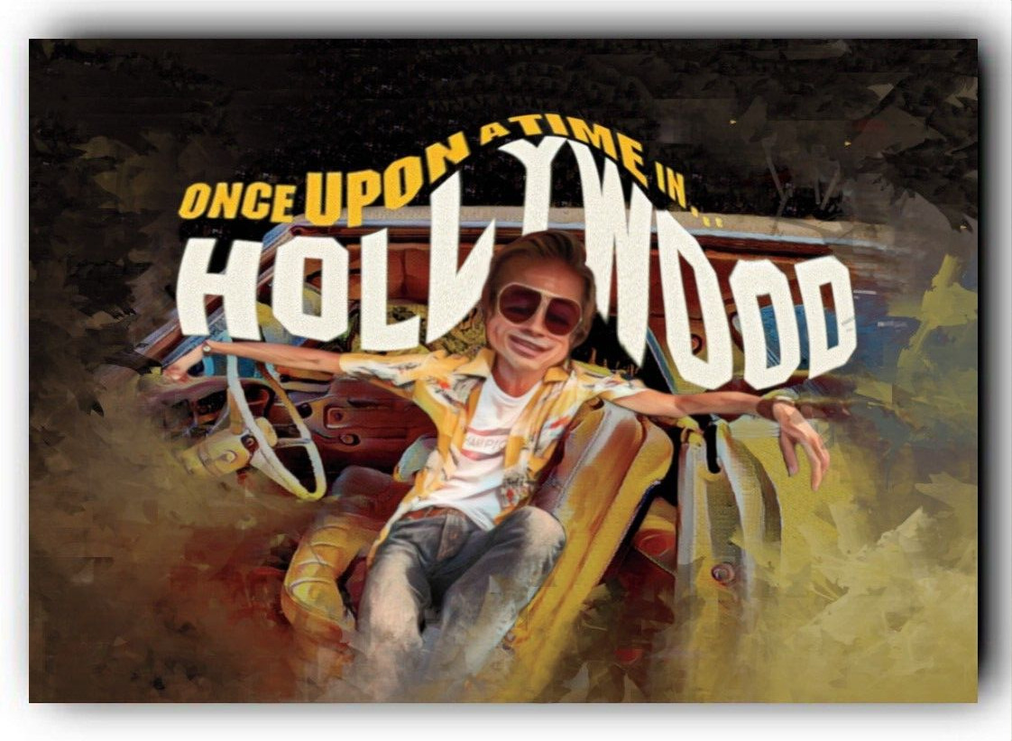 Brad Pitt as Cliff Booth from Once Upon A Time In Hollywood Movie Custom Card