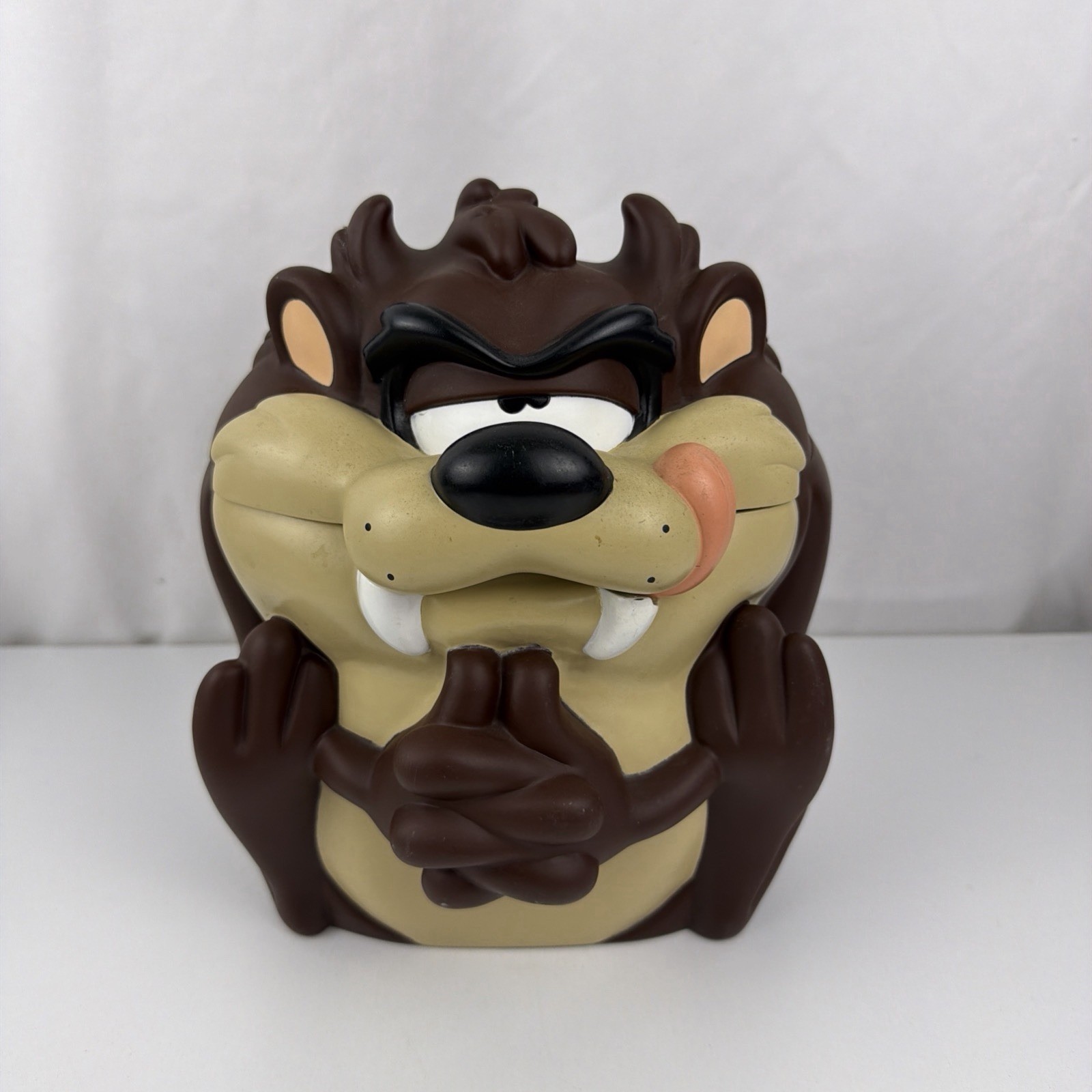 Vintage Looney Tunes Taz Plastic Cookie Jar Tasmanian Devil Applause Vintage Looney Tunes Taz Plastic Cookie Jar Tasmanian Devil Applause