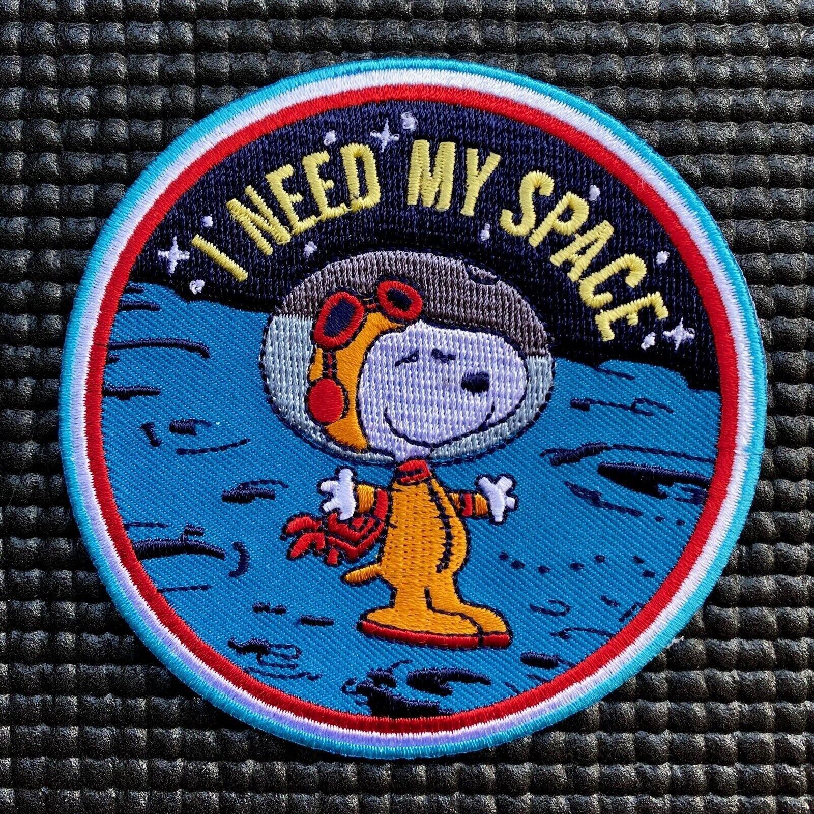 NASA - I NEED MY SPACE PATCH - ASTRONAUT MOON MISSION CAMPAIGN - 3.5”