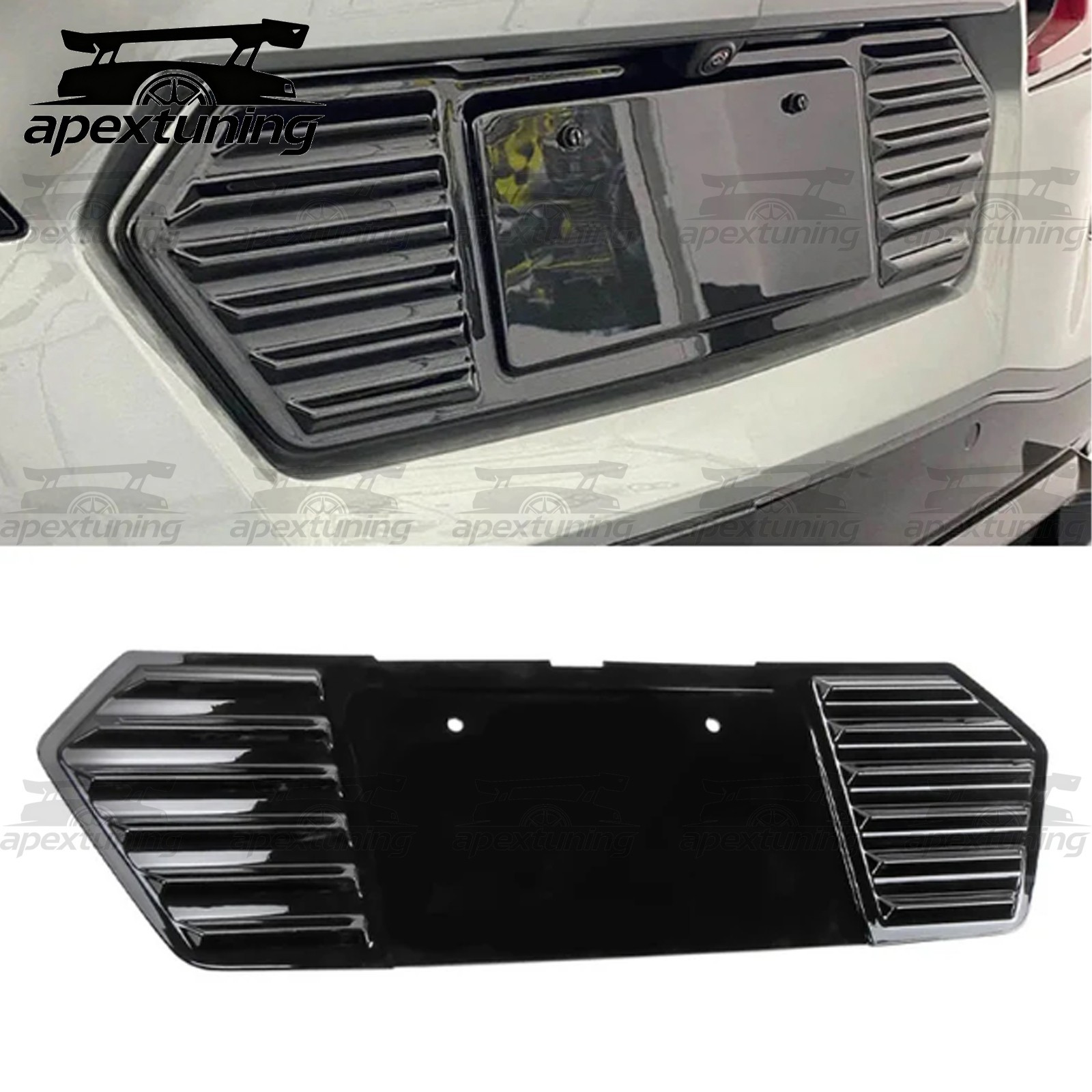 For 2020-2025 C8 Corvette Stingray Real Glossy Carbon Fiber License Plate Frame For 2020-2025 C8 Corvette Stingray Real Glossy Carbon Fiber License Plate Frame