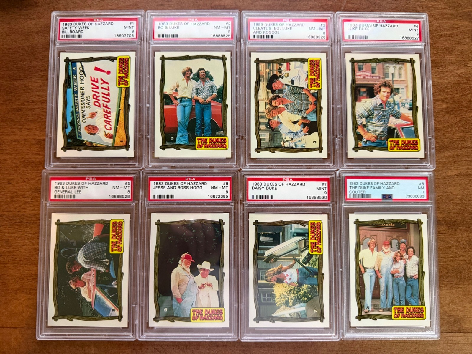 1983 DONRUSS THE DUKES OF HAZZARD COMPLETE 44 CARD SET ALL PSA GRADED Daisy 10