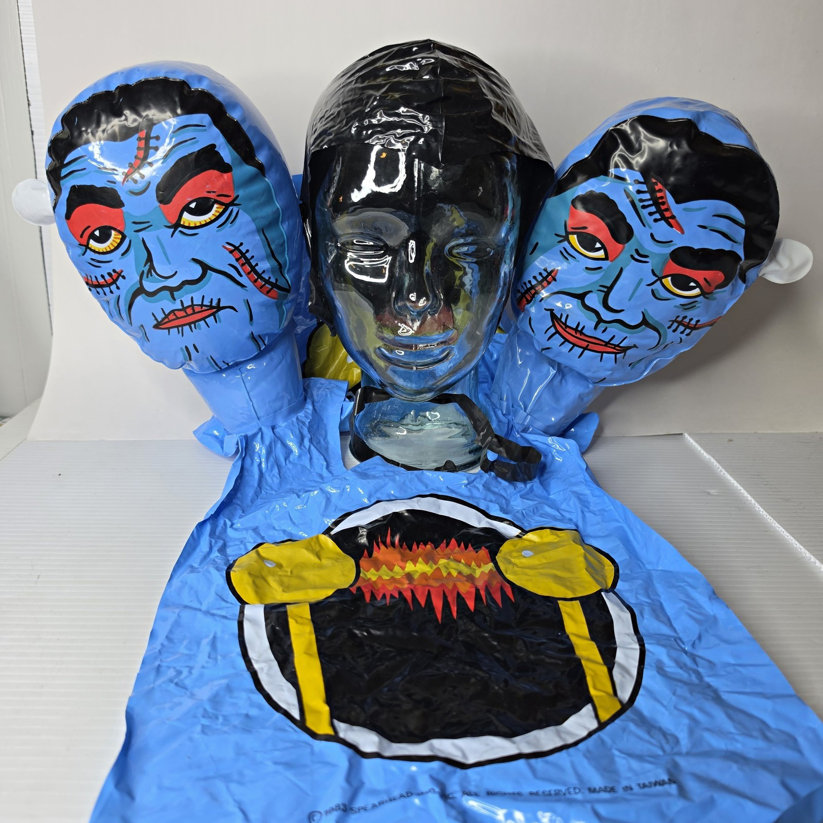 VTG 1983 Spearhead Ind. Inc Inflatable 3-Headed Monster Halloween Costume RARE VTG 1983 Spearhead Ind. Inc Inflatable 3-Headed Monster Halloween Costume RARE