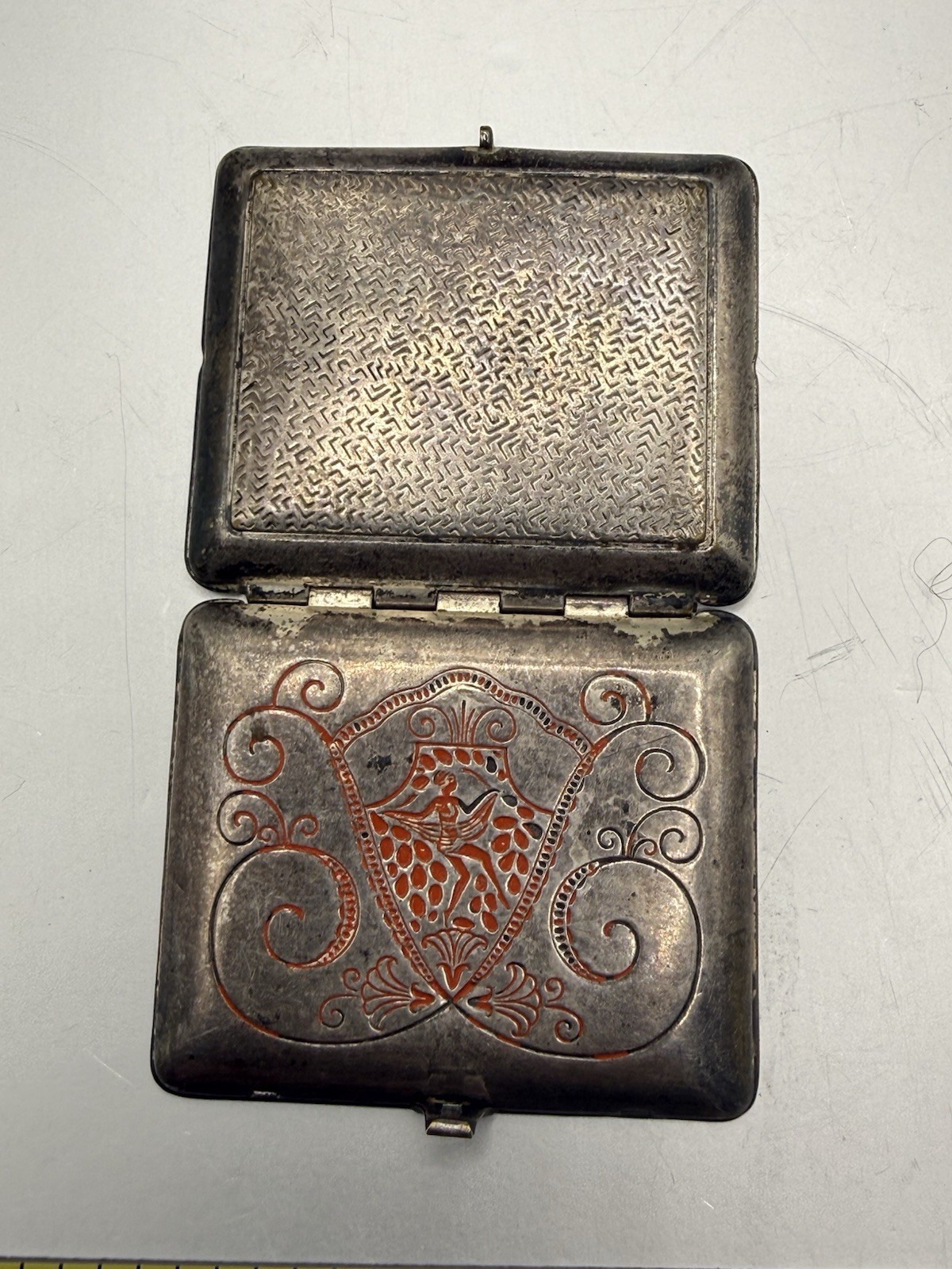 Vintage Karess Woodworth New York Art Deco Vanity Powder Compact Mirror Vintage Karess Woodworth New York Art Deco Vanity Powder Compact Mirror