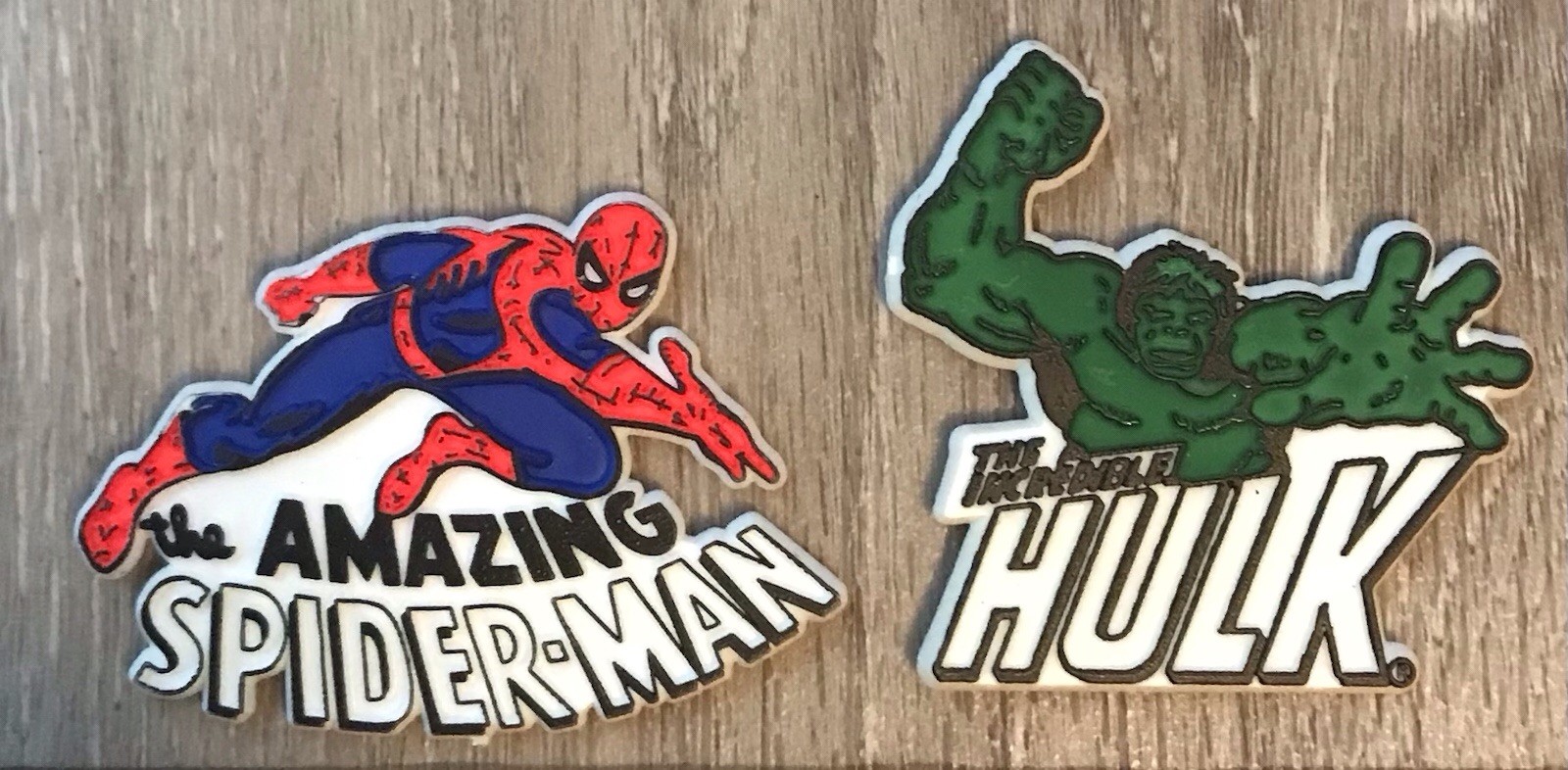 Mego Marvel Fridge Magnets Vintage NOS, Spider-Man, Hulk Mego Marvel Fridge Magnets Vintage NOS, Spider-Man, Hulk