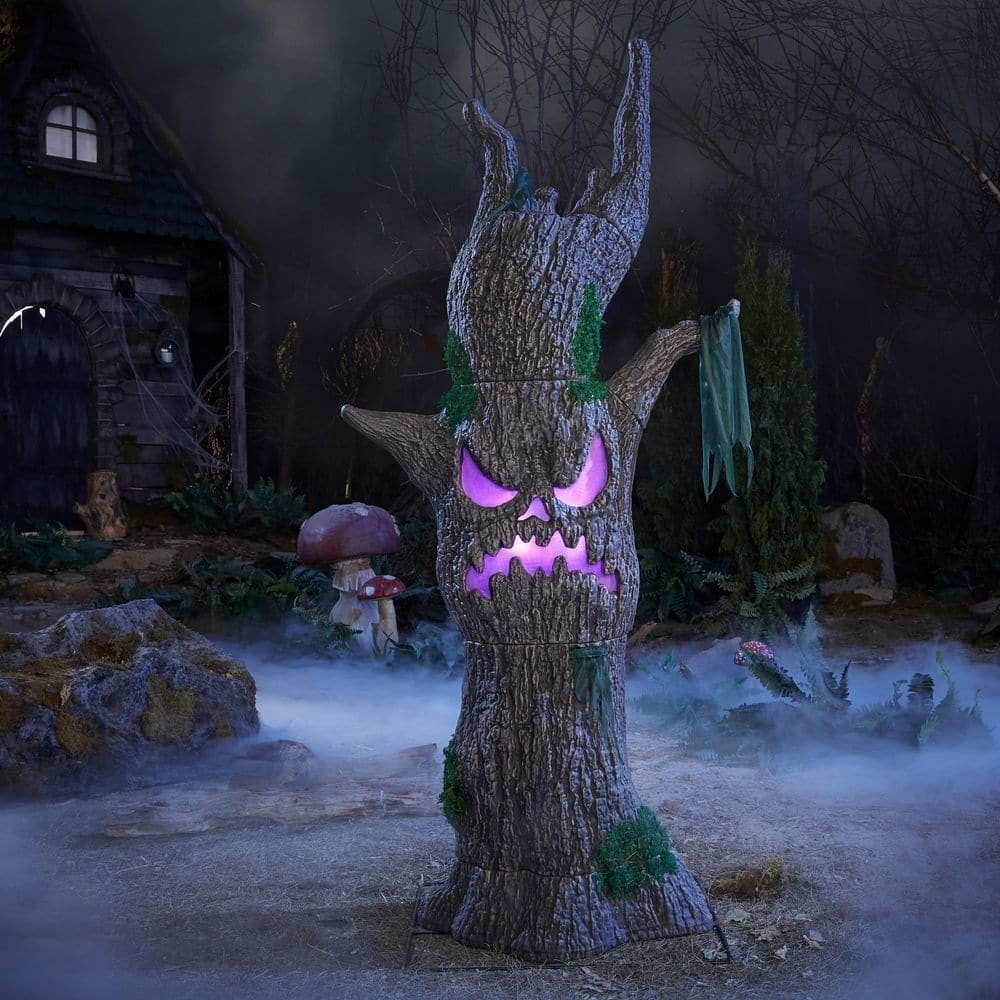 Scowling Sapling 6' Wicked Woods Color Changing LED Halloween Decoration Scowling Sapling 6' Wicked Woods Color Changing LED Halloween Decoration