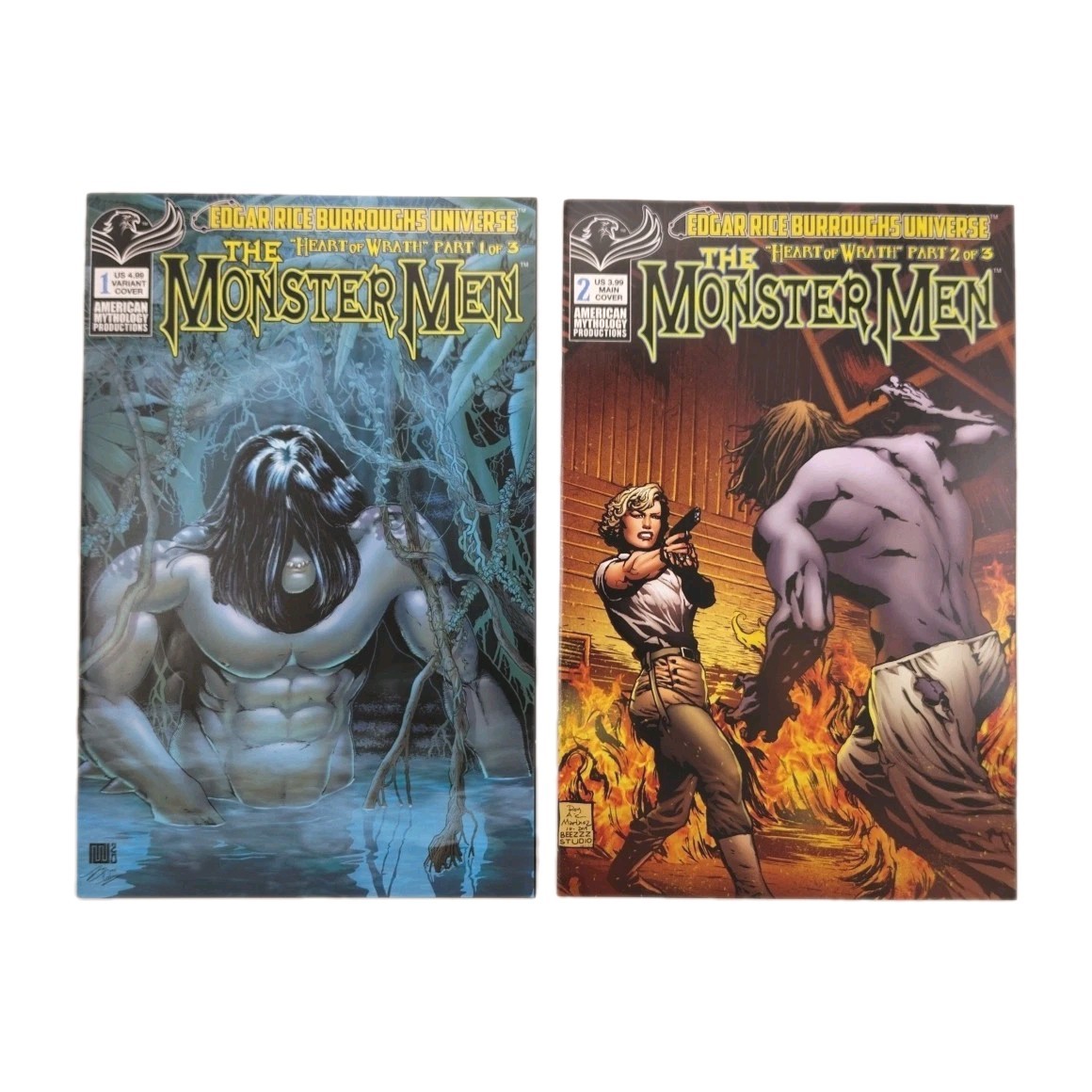 The Monster Men: Heart of Wrath # 1 + 2 VF AMP Comics 2020 Lot -Buy 5 Get 1 FREE