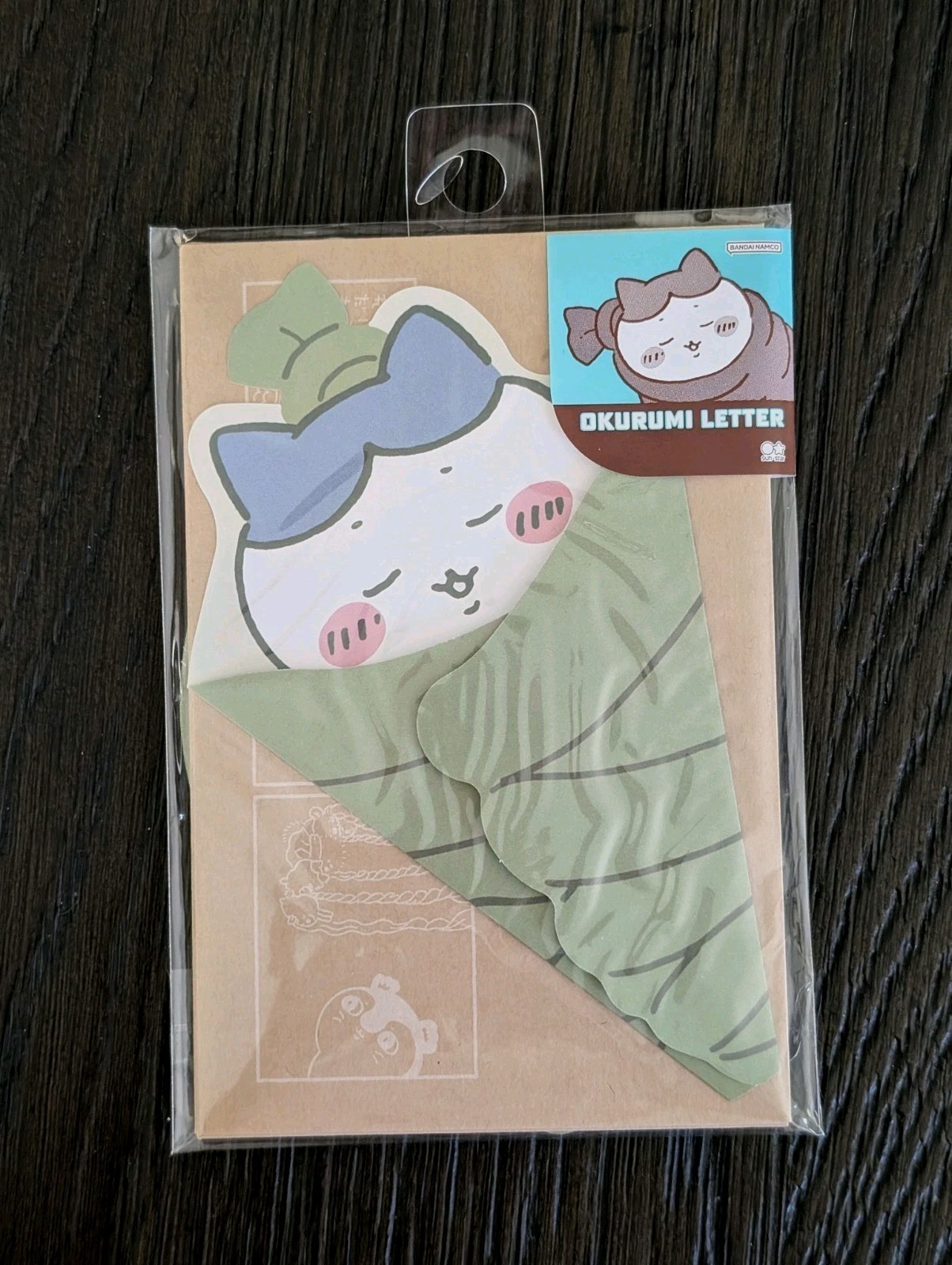 Official Chiikawa Movie Limited Hachiware Leaf Swaddle Letter Set Stationery Official Chiikawa Movie Limited Hachiware Leaf Swaddle Letter Set Stationery