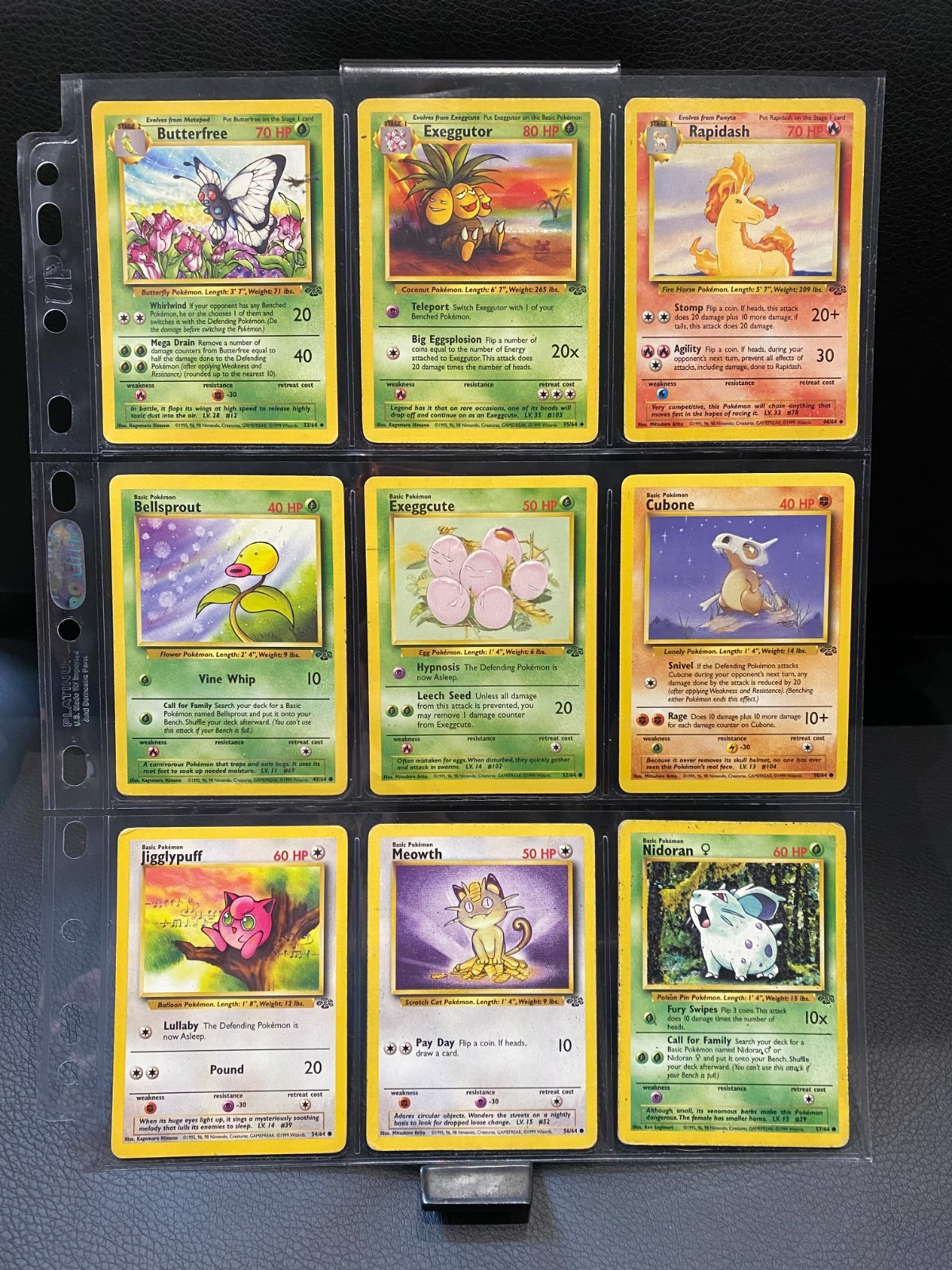 Jungle Set - Vintage 1999 Pokemon Cards Bundle - No duplicates x11 Jungle Set - Vintage 1999 Pokemon Cards Bundle - No duplicates x11