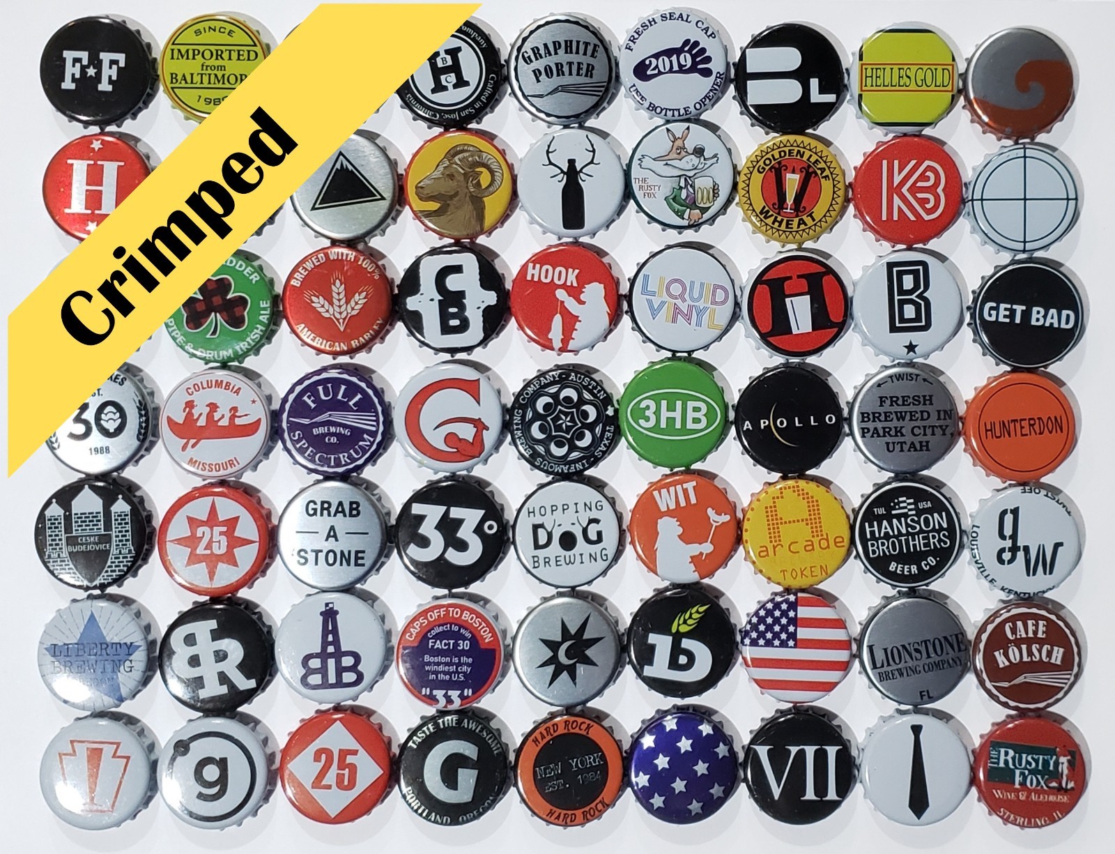 100 Beer Bottle Caps (((NO DENTS))) (((HUGE VARIETY))) 100 Beer Bottle Caps (((NO DENTS))) (((HUGE VARIETY)))