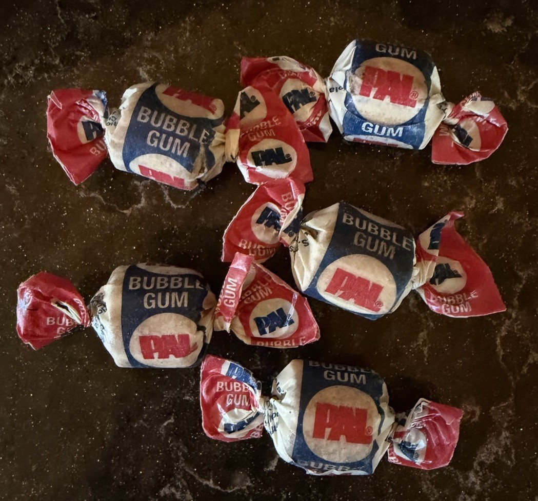 5 Vintage 1970's PAL Bubble Gum Individually Wrapped Single Pieces - UNOPENED 5 Vintage 1970's PAL Bubble Gum Individually Wrapped Single Pieces - UNOPENED