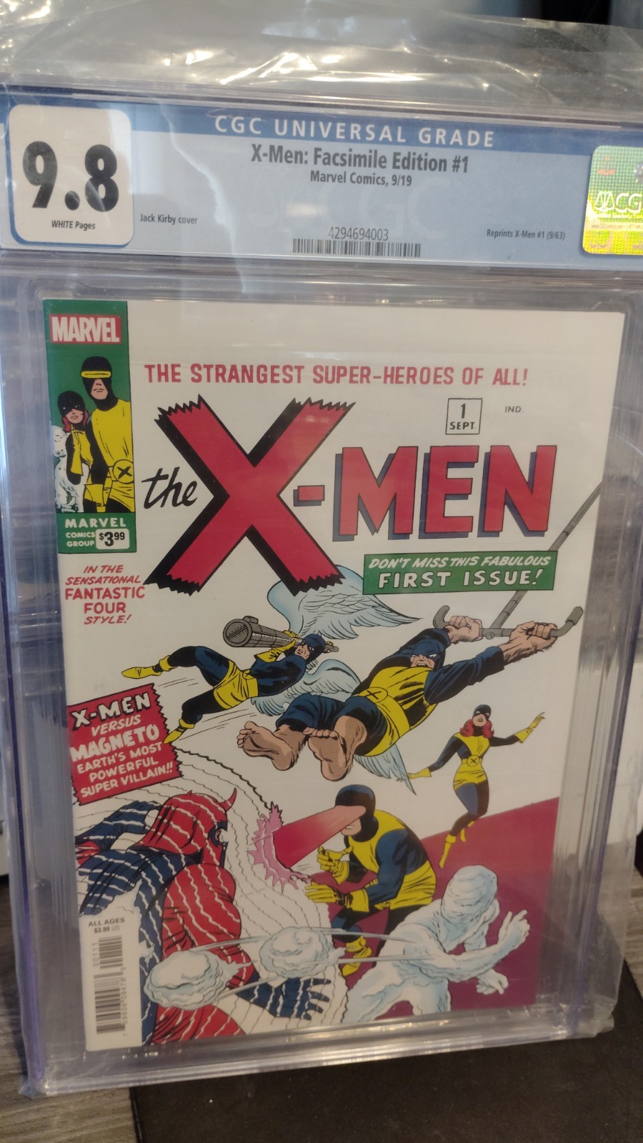 X-Men 1 Facsimile Edition 2019 CGC 9.8 White Pages + magnetπ₯π₯π₯π₯π₯π₯π₯π₯π₯ X-Men 1 Facsimile Edition 2019 CGC 9.8 White Pages + magnetπ₯π₯π₯π₯π₯π₯π₯π₯π₯