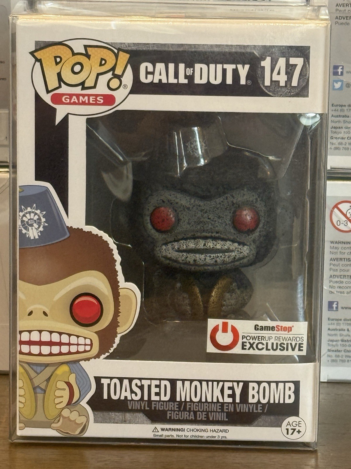 Funko Pop Call of Duty Toasted Monkey Bomb #147 Exclusive - W/ Protector  Funko Pop Call of Duty Toasted Monkey Bomb #147 Exclusive - W/ Protector 