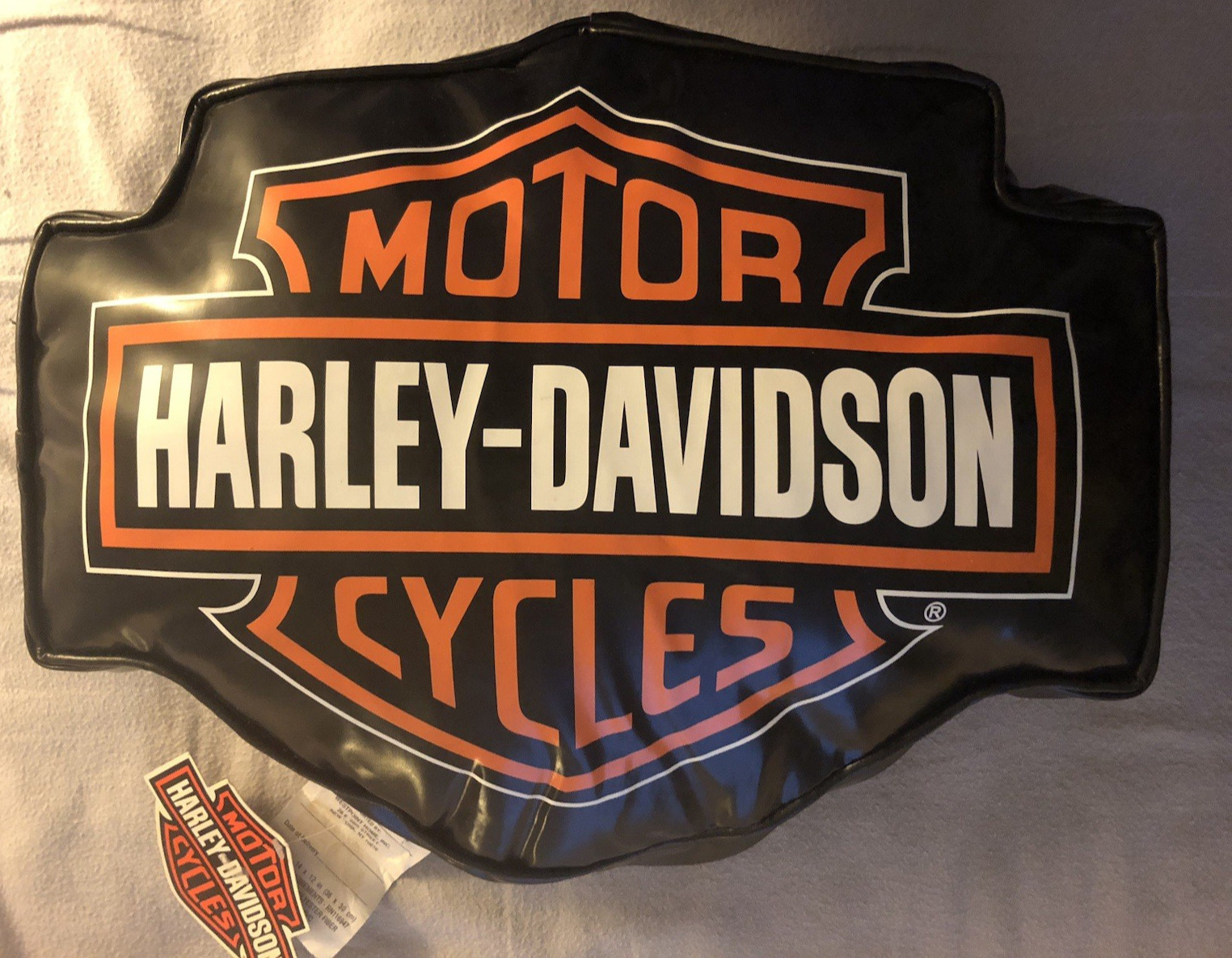 NEW 2008 Harley-Davidson Motorcycles PVC Pillow 14” x 12” Accent Lounge Man Cave