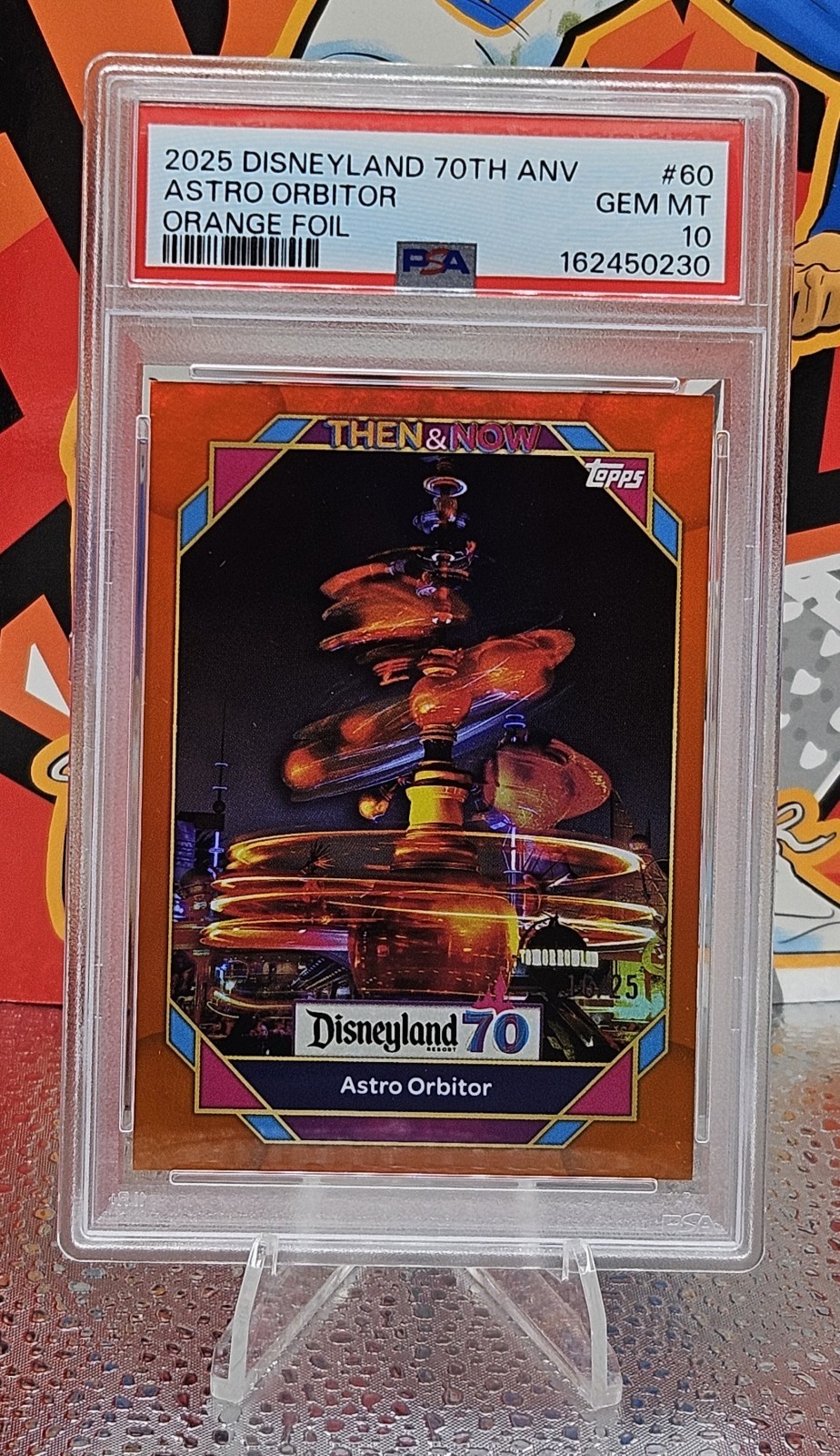 2025 Topps Disneyland 70th Anniversary Then & Now Astro Orbitor #60 PSA 10 POP 1 2025 Topps Disneyland 70th Anniversary Then & Now Astro Orbitor #60 PSA 10 POP 1