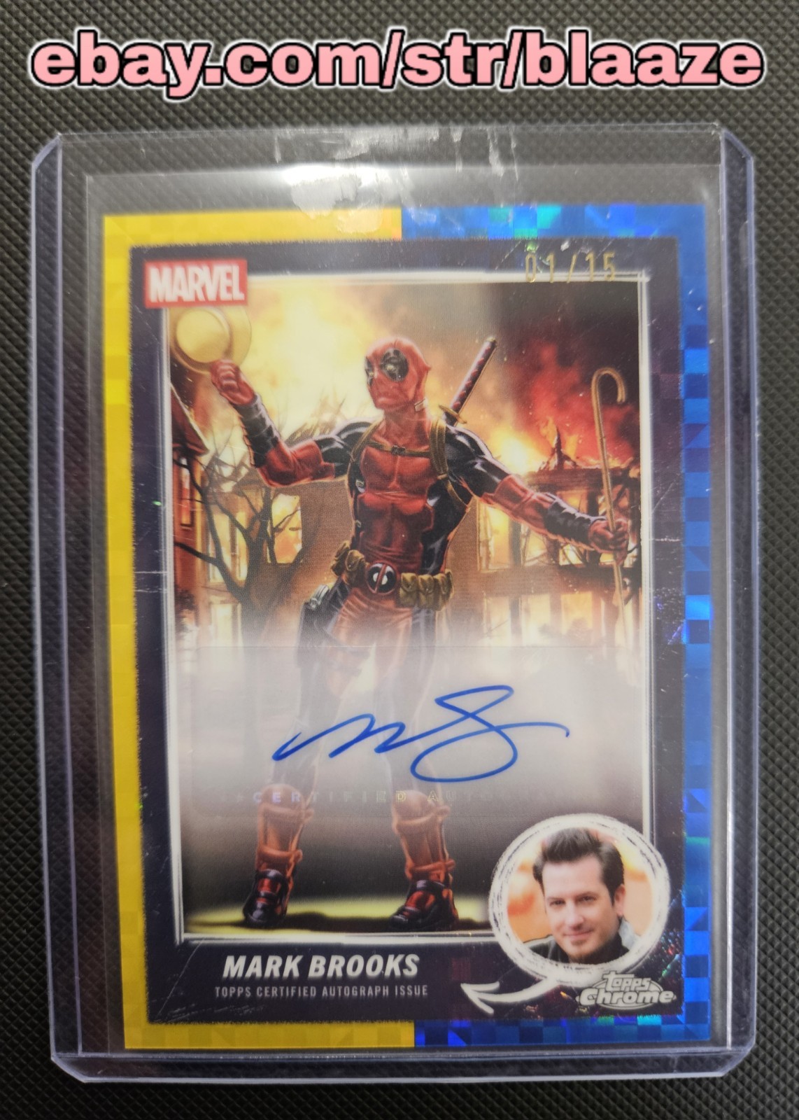 2025 Topps Chrome Deadpool - Comic Book Artist of Deadpool Mark Brooks Auto /15