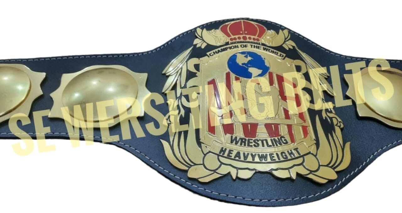 NWA Old School World Heavyweight Wrestling Championship Belt Adult Size 4mm Repl NWA Old School World Heavyweight Wrestling Championship Belt Adult Size 4mm Repl