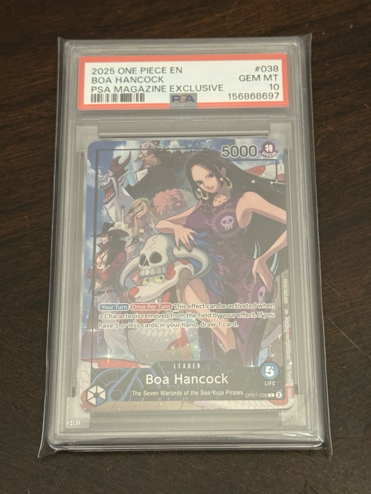 2025 One Piece Boa Hancock PSA Magazine Exclusive #038 PSA 10 2025 One Piece Boa Hancock PSA Magazine Exclusive #038 PSA 10