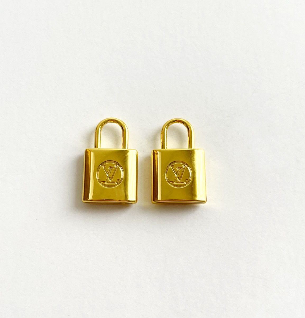 Designer Gold Lock Zipperpull Set of 2