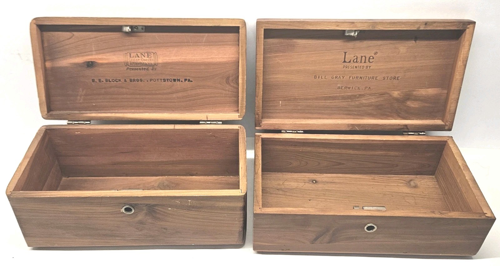2x Vintage Lane Cedar Chest Salesman Sample Trinket Boxes Pennsylvania 2x Vintage Lane Cedar Chest Salesman Sample Trinket Boxes Pennsylvania