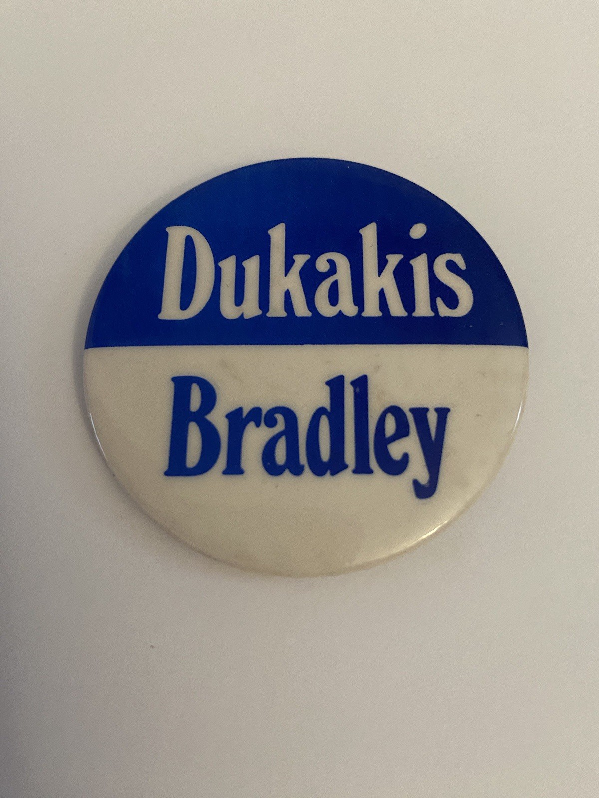 Mike Dukakis Bill Bradley Pin Back Button P222 Mike Dukakis Bill Bradley Pin Back Button P222