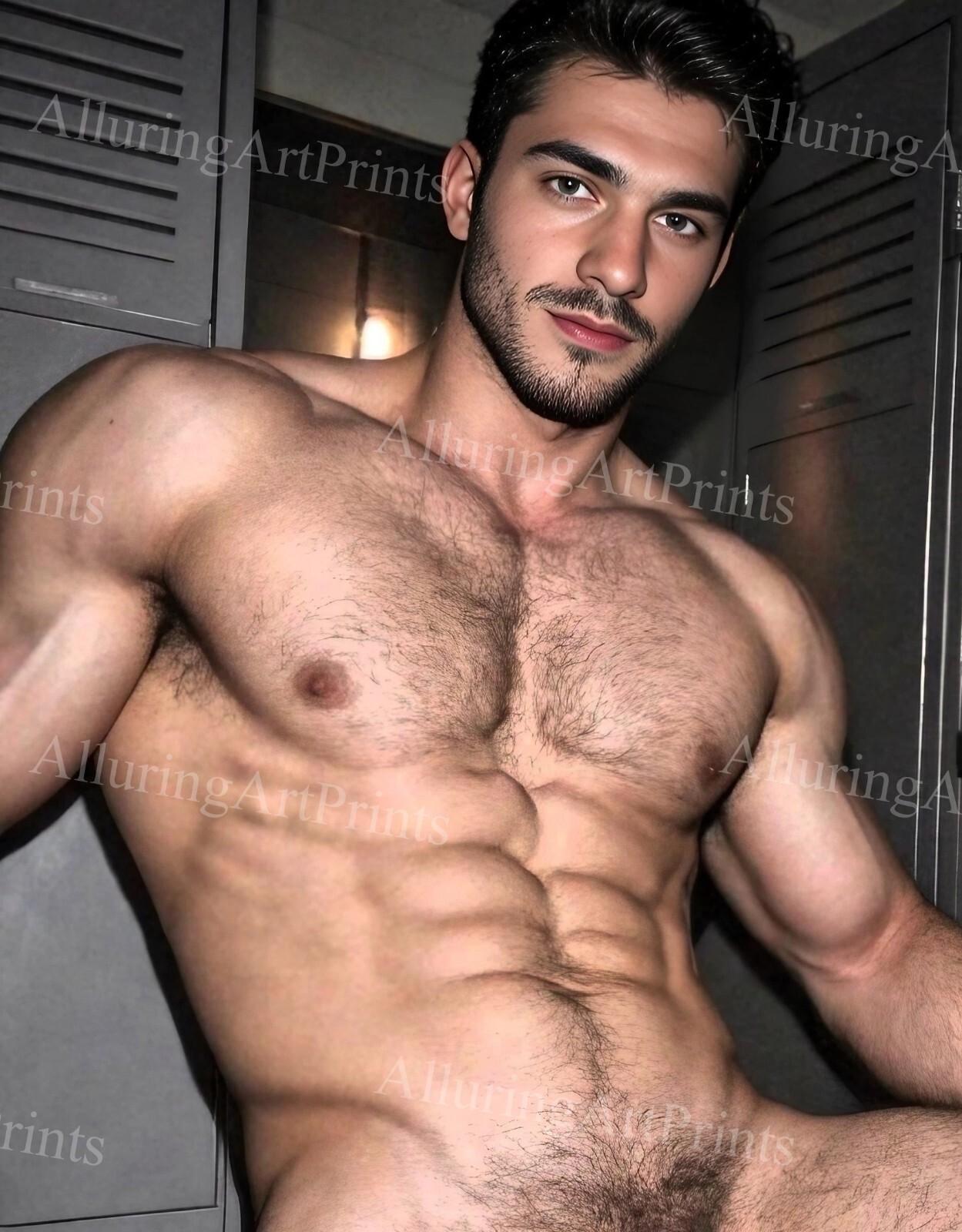 Male Model Photo Print Muscular Handsome Shirtless College Hunk Abs -EE326 Male Model Photo Print Muscular Handsome Shirtless College Hunk Abs -EE326