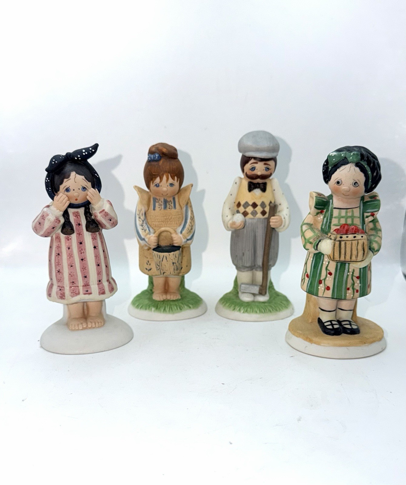 Vtg 83-84 Enesco Country Fair Collection Figurines Lot of 4 Christina Mae Risley Vtg 83-84 Enesco Country Fair Collection Figurines Lot of 4 Christina Mae Risley