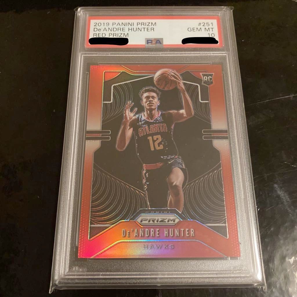 2019 20 Panini Prizm Hawks / De'Andre Hunter Red Prizm /299 251 Gem Mint PSA10 R