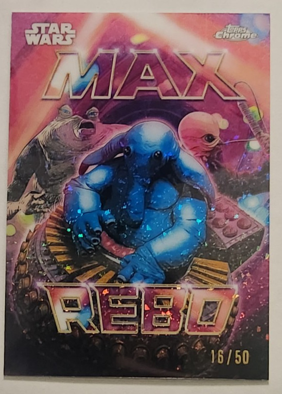 2026 Topps Chrome Star Wars Galactic Maximalists Max Rebo mini diamonds 16/50