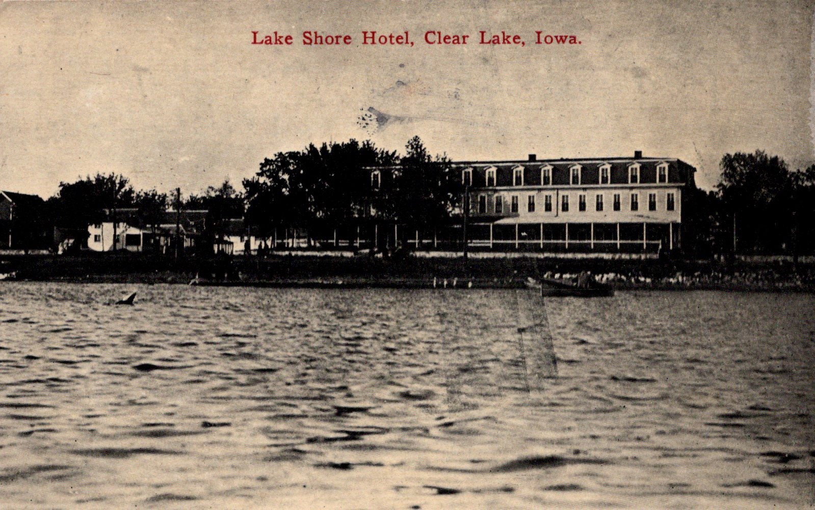 RPPC Lake Shore Hotel Clear Lake IA Postmarked 1911 Vintage Postcard 13717 RPPC Lake Shore Hotel Clear Lake IA Postmarked 1911 Vintage Postcard 13717