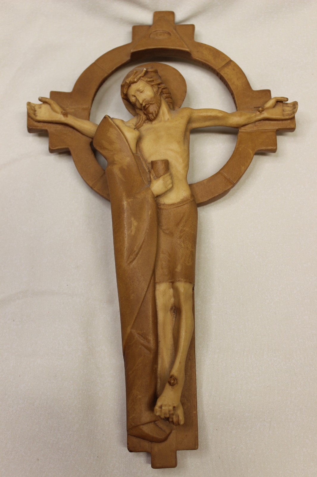 Vintage Catholic Jesus Crucifix w/Mary Unity Cross wall hanging resin Vintage Catholic Jesus Crucifix w/Mary Unity Cross wall hanging resin