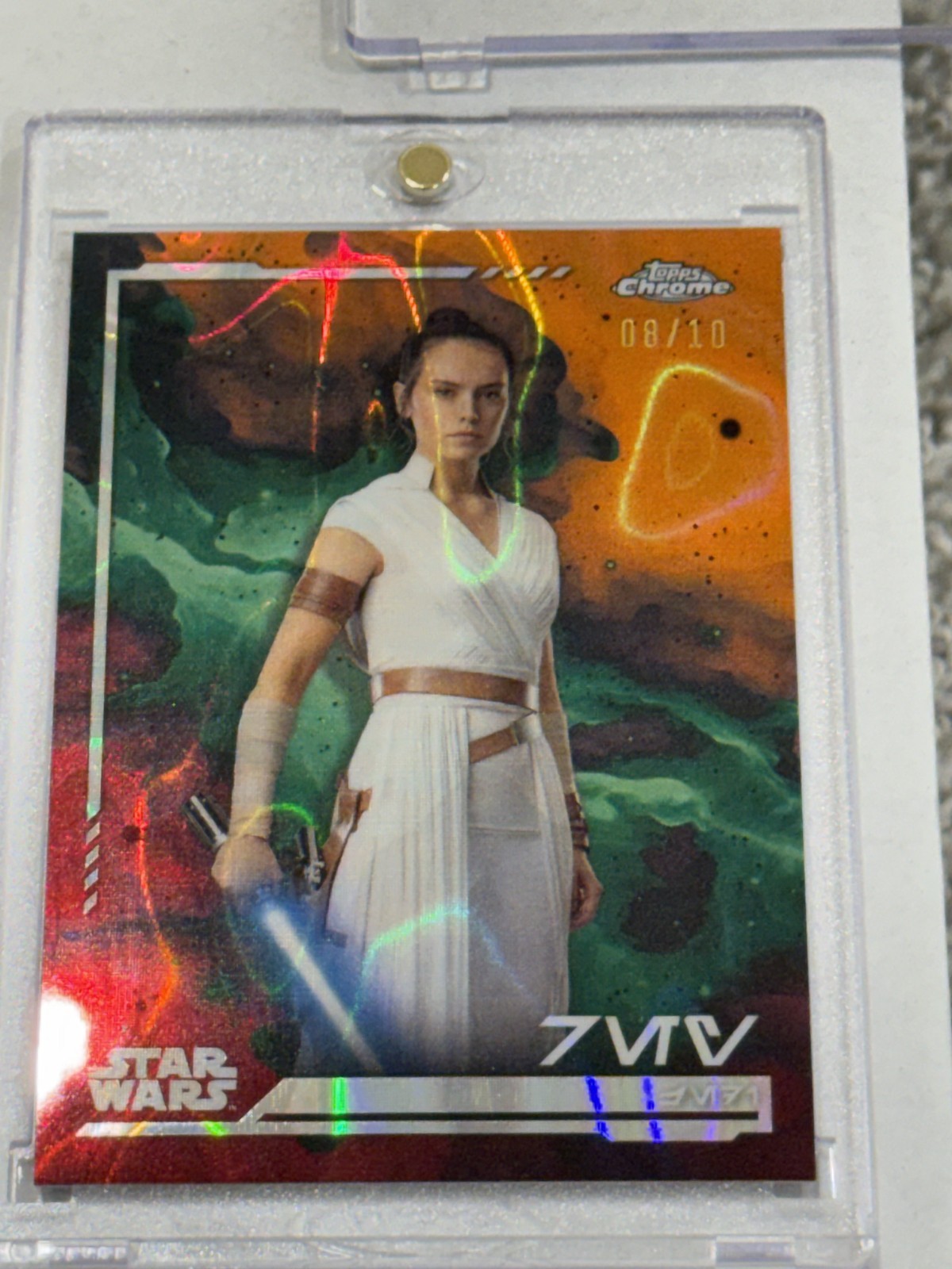2024 Topps Chrome Star Wars #112 Rey Aurebesh X-Fractor /10 2024 Topps Chrome Star Wars #112 Rey Aurebesh X-Fractor /10