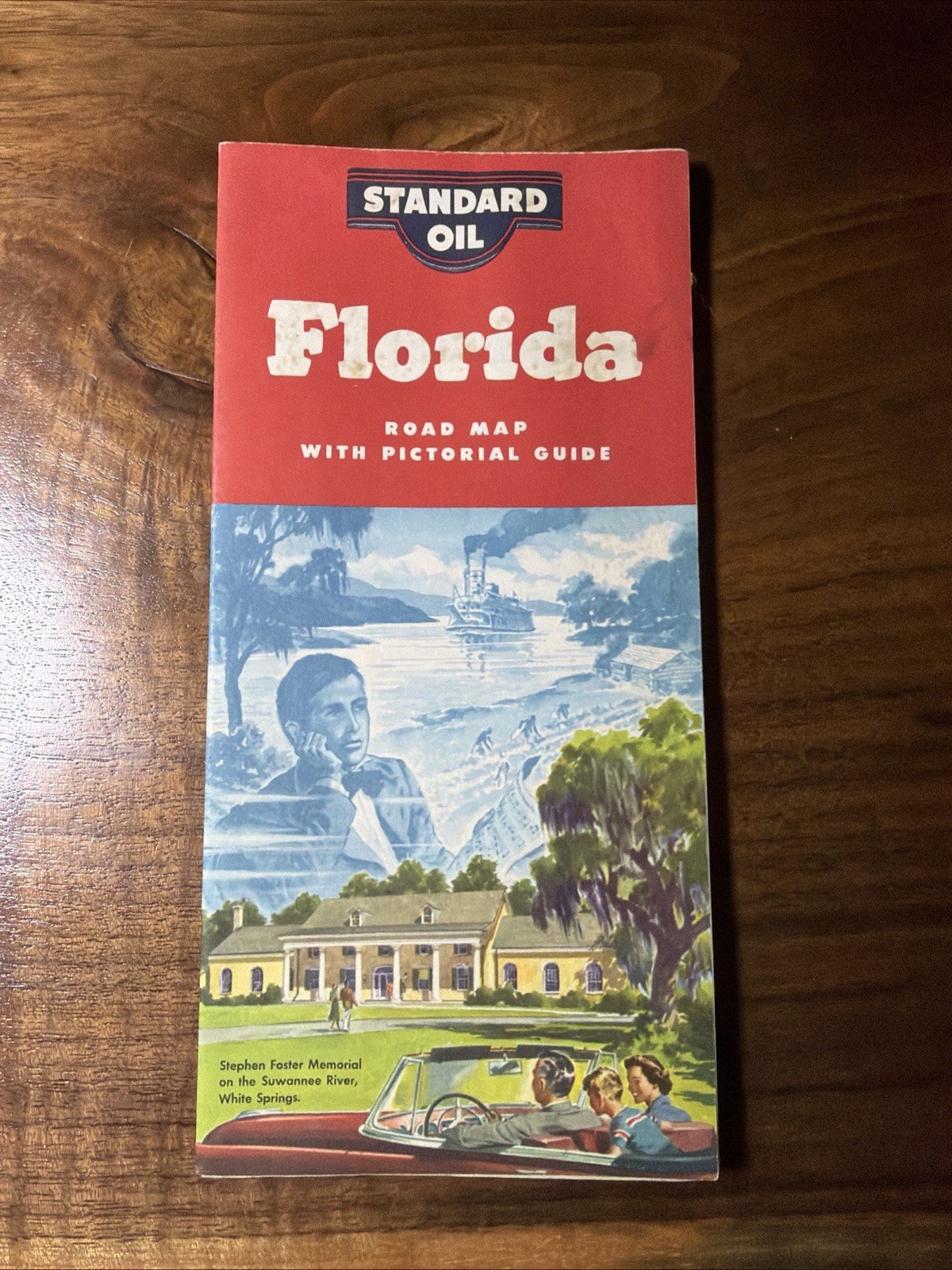 1954 Standard Oil Florida Road Map with Pictorial Guide Vintage Travel 1954 Standard Oil Florida Road Map with Pictorial Guide Vintage Travel