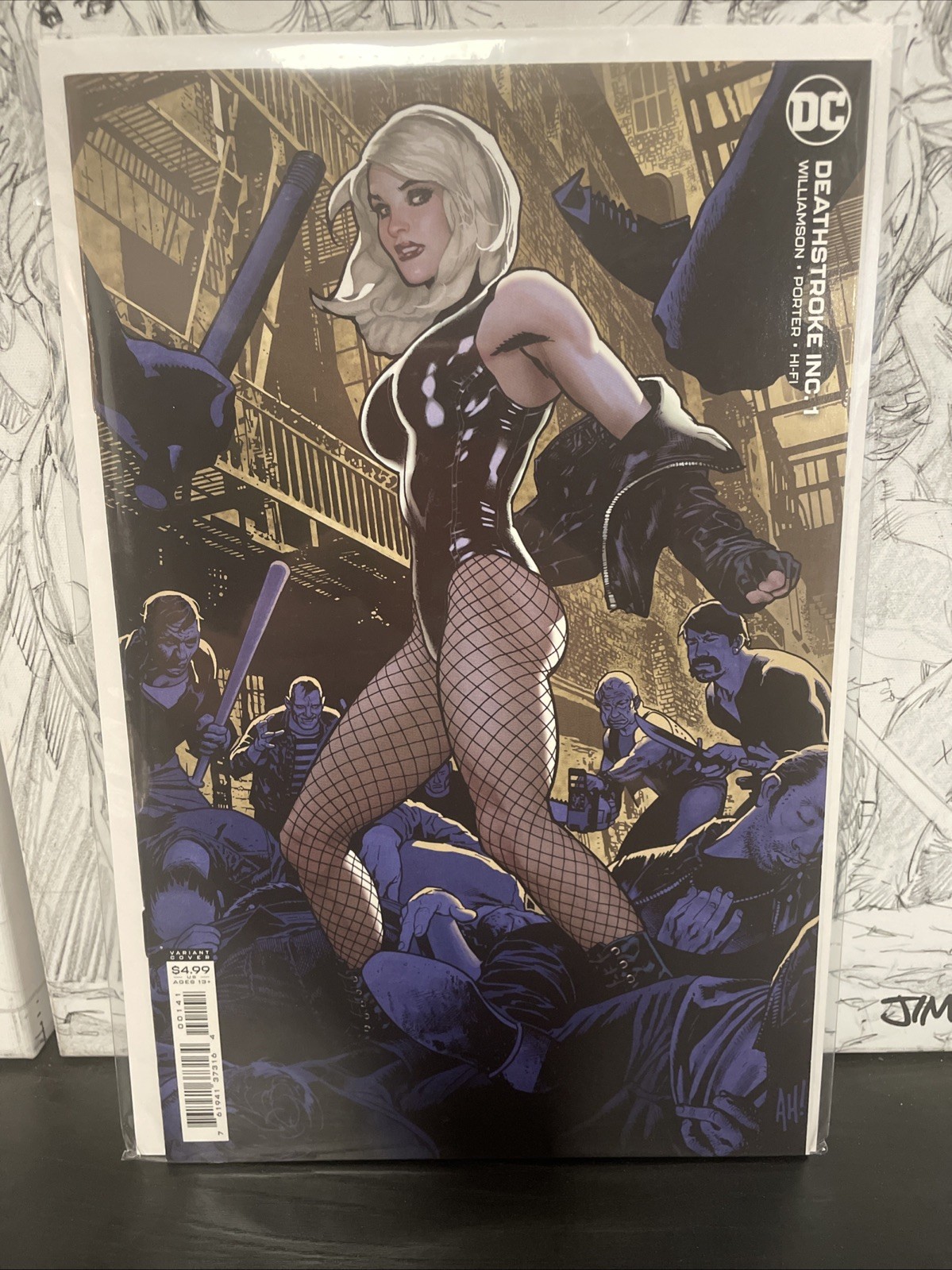 DEATHSTROKE INC #1 - Cover C - ADAM HUGHES - BLACK CANARY - NM DEATHSTROKE INC #1 - Cover C - ADAM HUGHES - BLACK CANARY - NM
