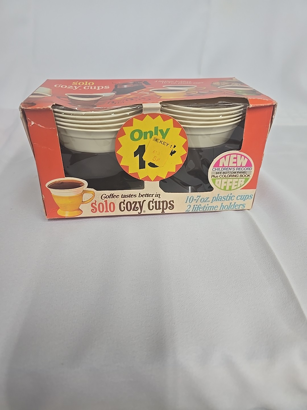 Solo Cozy Cup Starter Pack 10 Cups, 2 Holders, 1980s Vintage, Made in USA Solo Cozy Cup Starter Pack 10 Cups, 2 Holders, 1980s Vintage, Made in USA