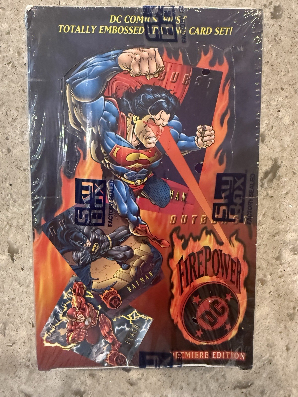1996 Skybox DC Comics Firepower Trading Cards Factory Sealed Box - 36 Packs