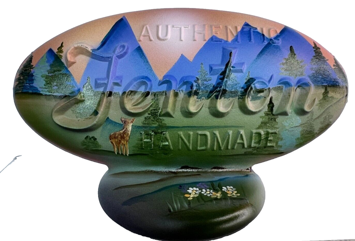 Fenton Gift Shop Logo Majestic Mountain LE to 49 HP by K. Barley - 2024 Fenton Gift Shop Logo Majestic Mountain LE to 49 HP by K. Barley - 2024