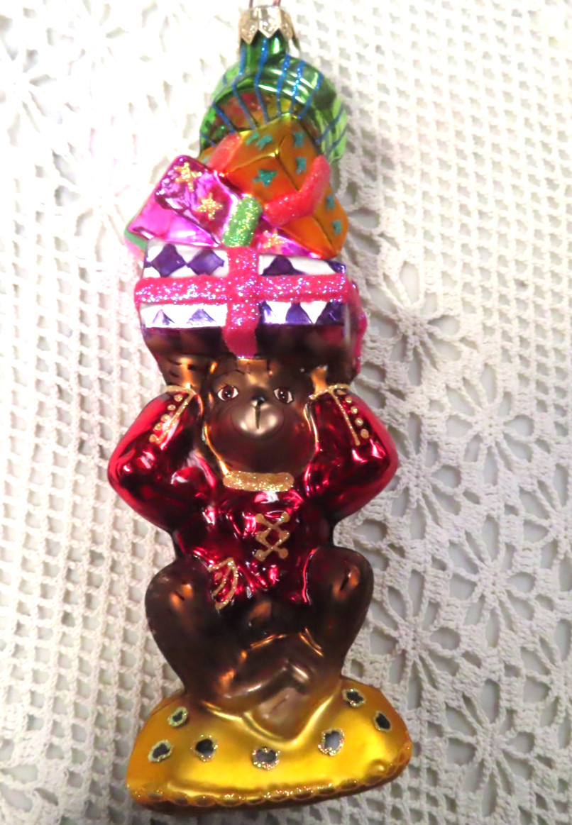 RADKO GUMPS "Holiday Holdup" Ornament- 7 1/2" tall- great condition no box RADKO GUMPS "Holiday Holdup" Ornament- 7 1/2" tall- great condition no box