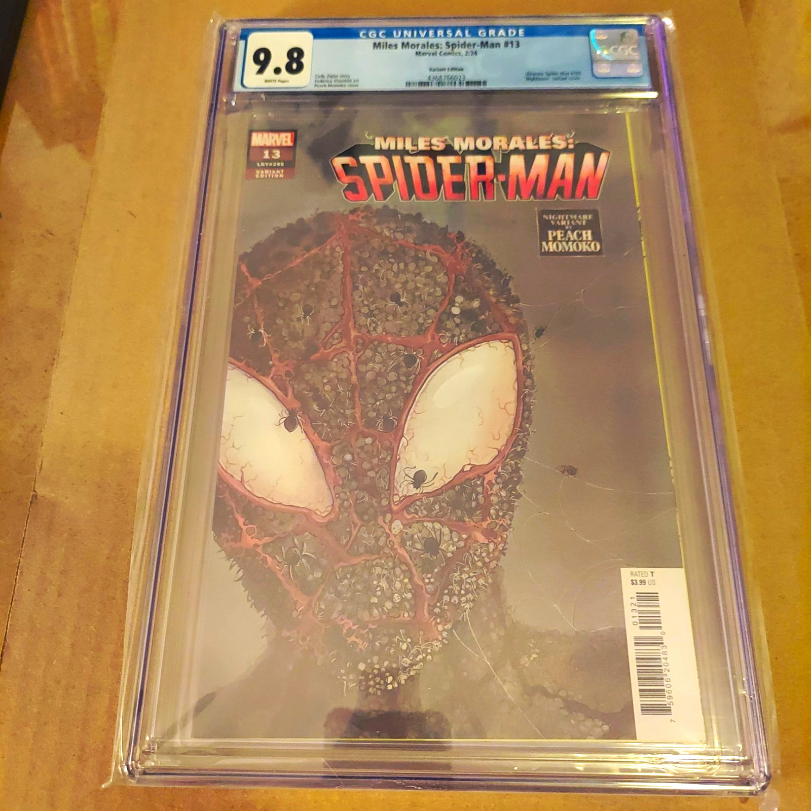 [CGC] Marvel Miles Morales: Spider-Man #13 Peach Momoko Variant 9.8 2024