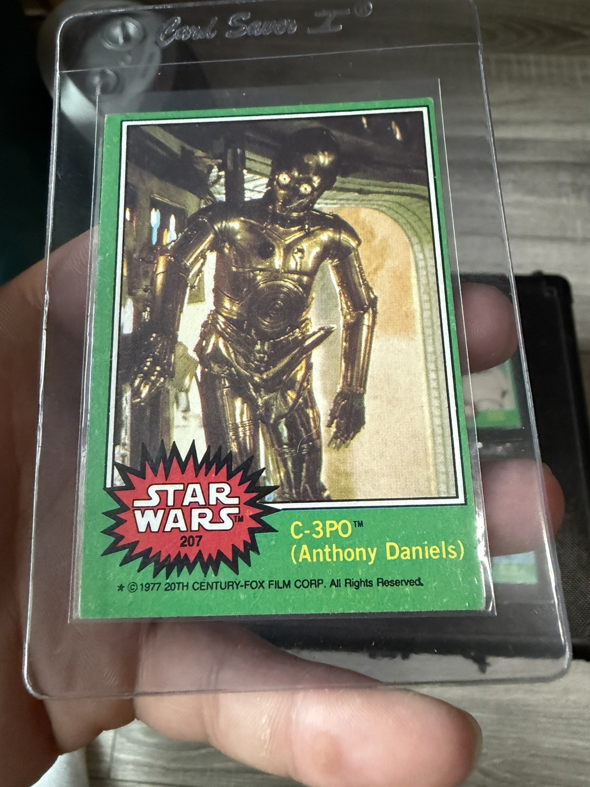 1977 topps star wars c-3po error card 207