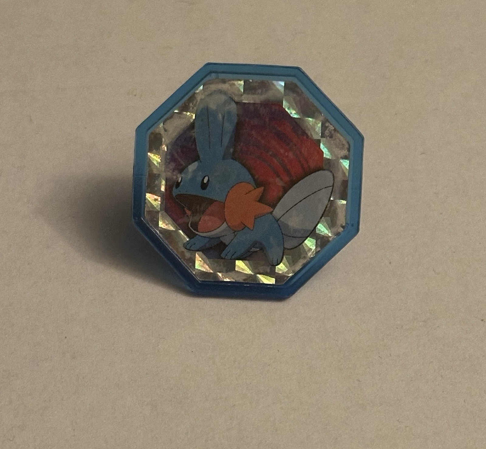 Bakery Crafts 2004 Pokémon Mudkip Holographic Ring Cupcake Topper Vintage Rare