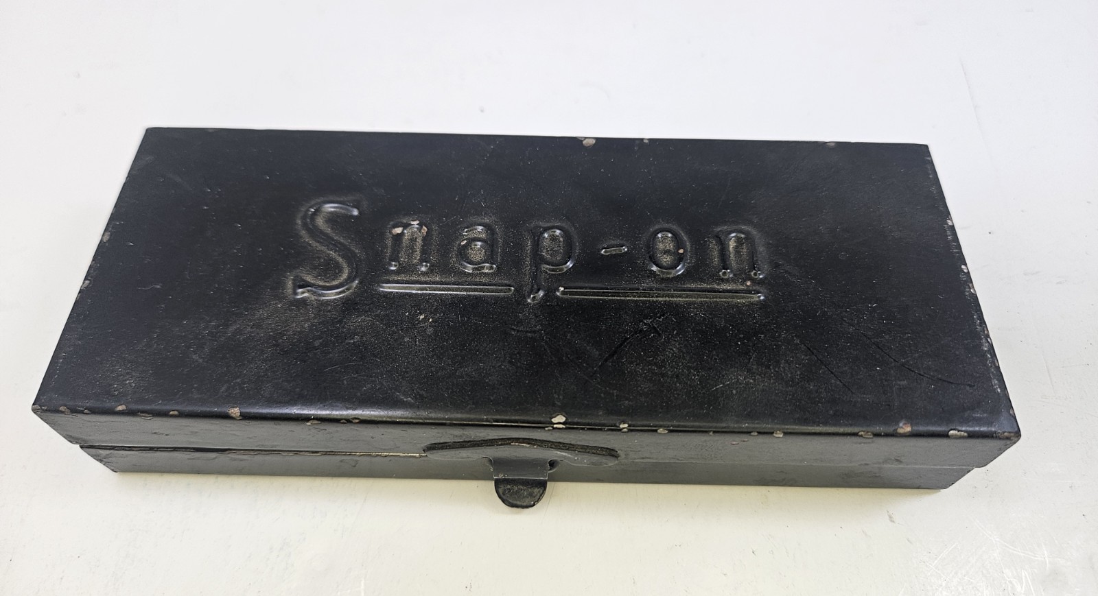 Vintage Snap-on Metal Socket Set Box Only RARE With Divider Black