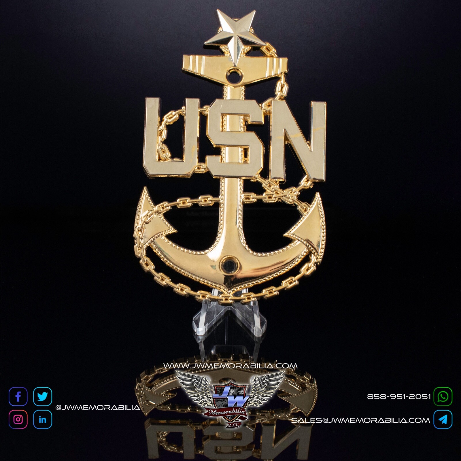 5" SCPO Senior Chief Petty Officer Anchors For Vessels, Plaques or Misc Projects 5" SCPO Senior Chief Petty Officer Anchors For Vessels, Plaques or Misc Projects