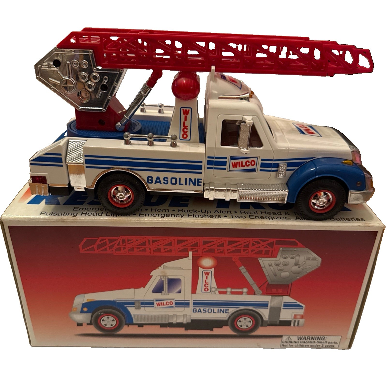 Brand New In Box Vintage 1995 Wilco Rescue Truck All Lights And Sounds Work. Brand New In Box Vintage 1995 Wilco Rescue Truck All Lights And Sounds Work.