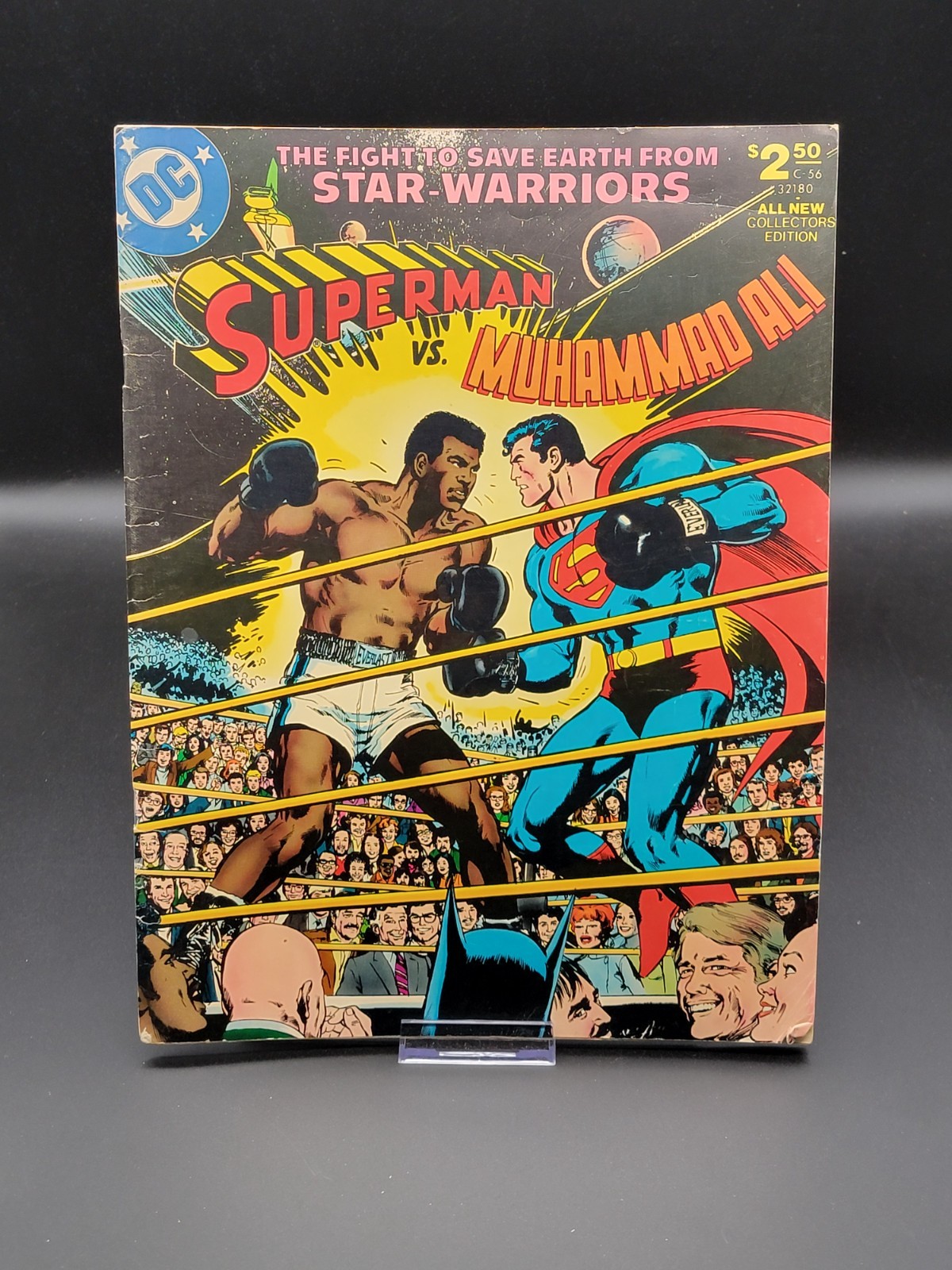 Superman vs. Muhammad Ali Treasury Edition • 1978 • Cover art by Neal Adams Superman vs. Muhammad Ali Treasury Edition • 1978 • Cover art by Neal Adams
