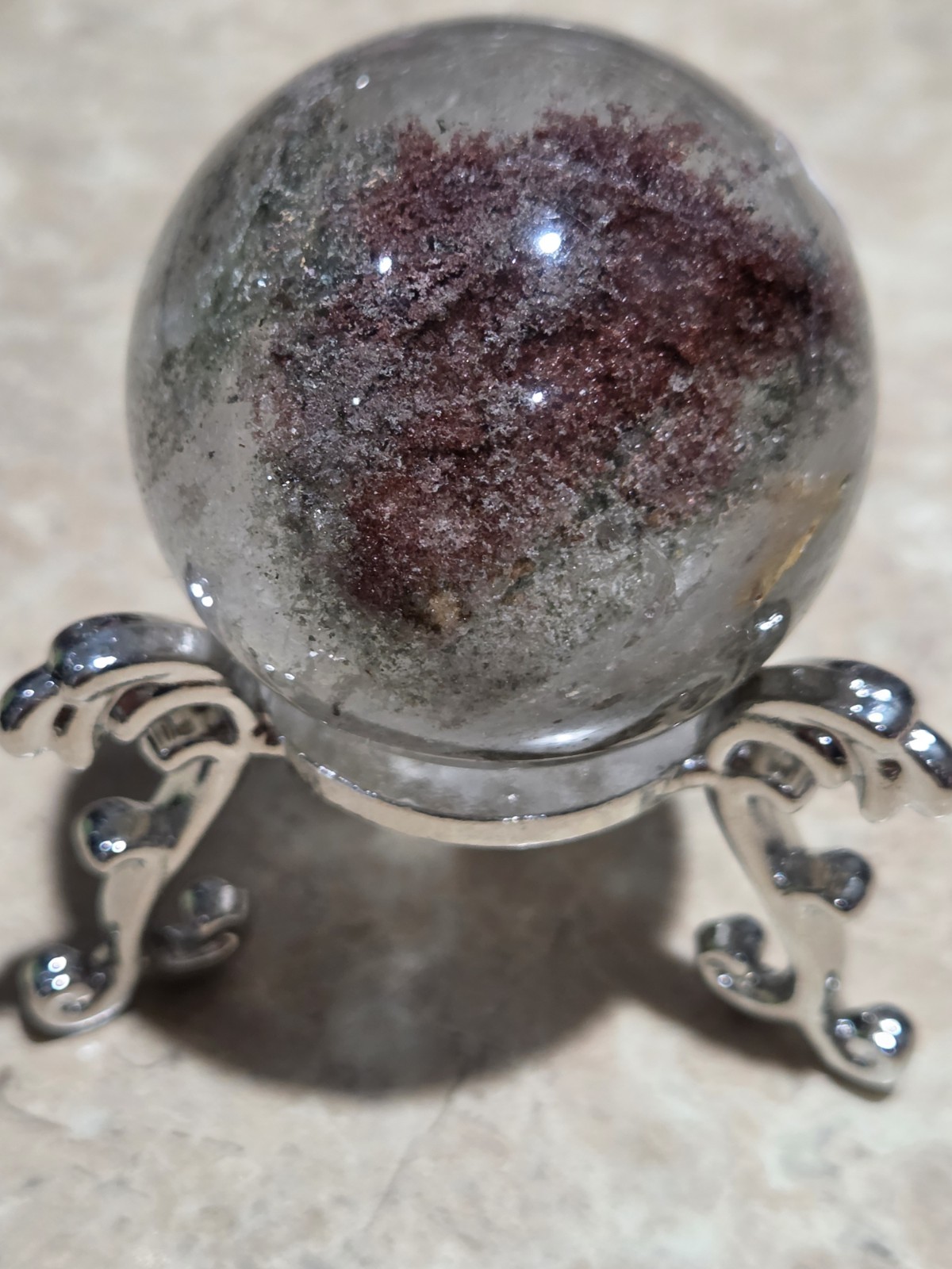 Crystal Red Garden Quartz Sphere Crystal Red Garden Quartz Sphere