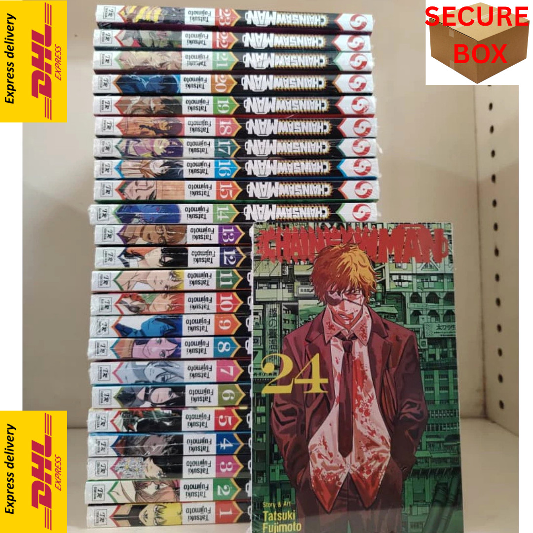 Chainsaw Man Manga Set Vol 1-24 English Edition New Comic Books - FAST DHL Chainsaw Man Manga Set Vol 1-24 English Edition New Comic Books - FAST DHL