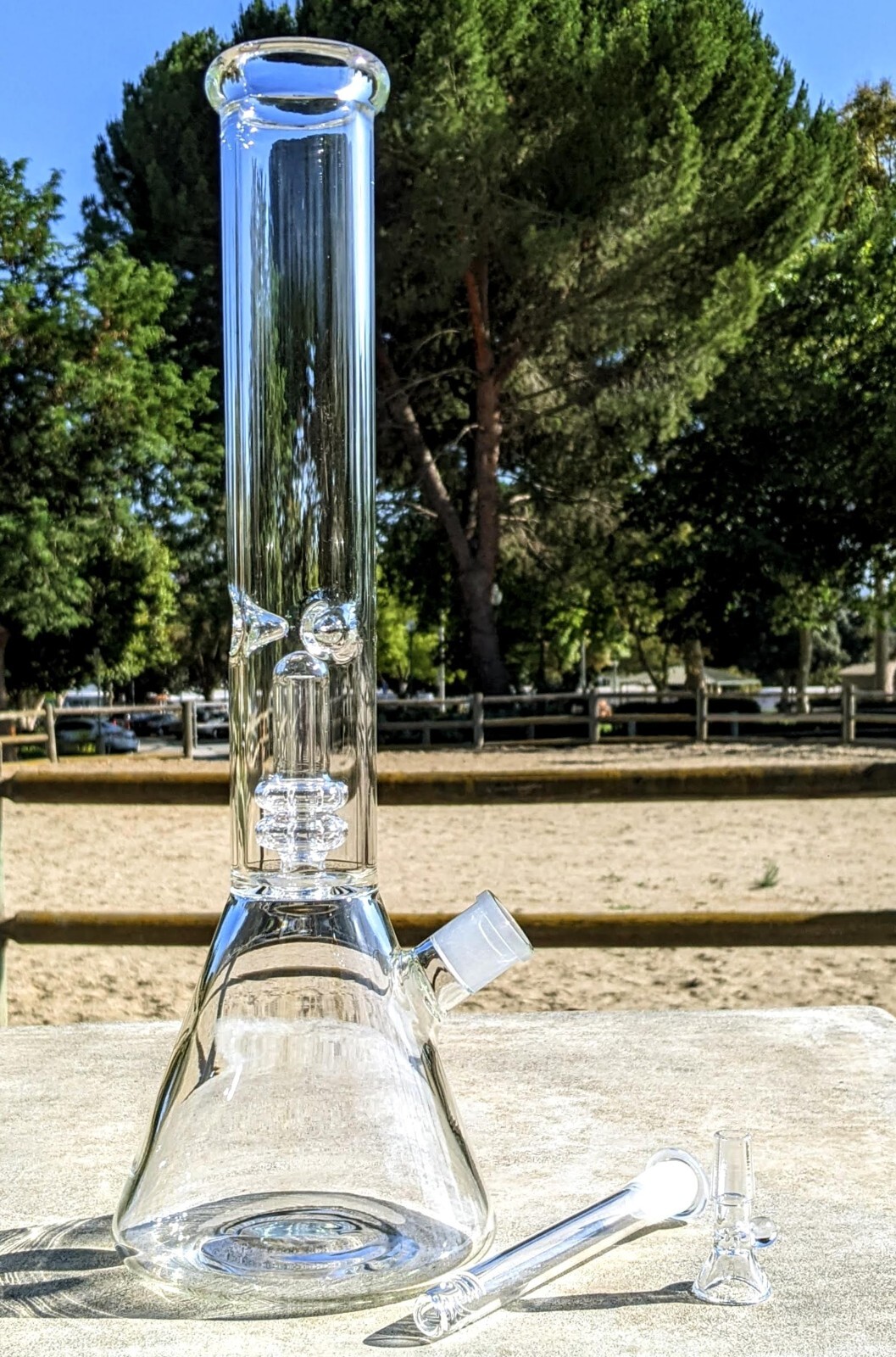 16" Inch Bong Big Tall Heavy Matrix Perc Premium Quality Glass Water Pipe Hookah 16" Inch Bong Big Tall Heavy Matrix Perc Premium Quality Glass Water Pipe Hookah