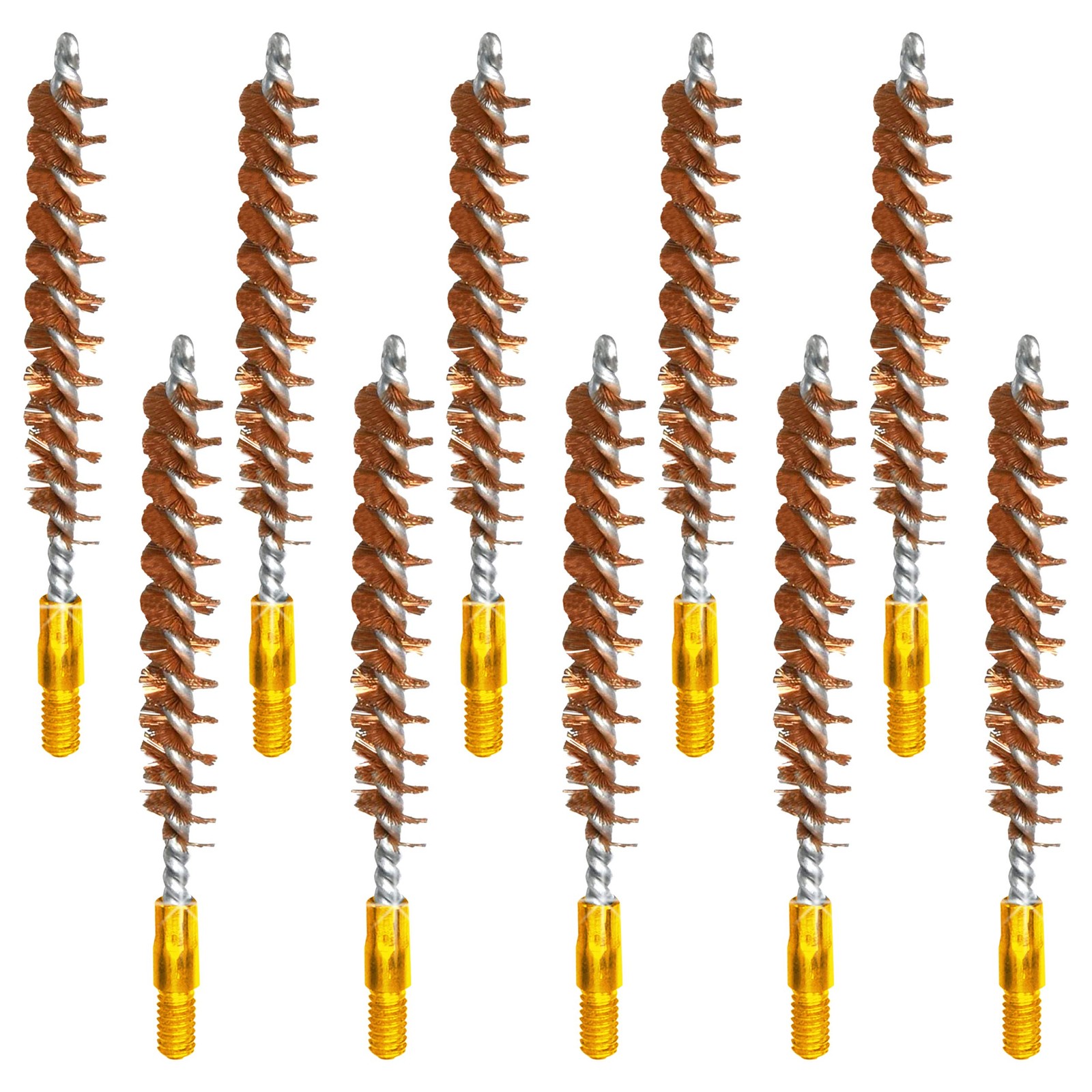 McJ Tools Bronze Bore Brush 10pack 22 Cal Copper Functional Kitchen Tool Prep McJ Tools Bronze Bore Brush 10pack 22 Cal Copper Functional Kitchen Tool Prep
